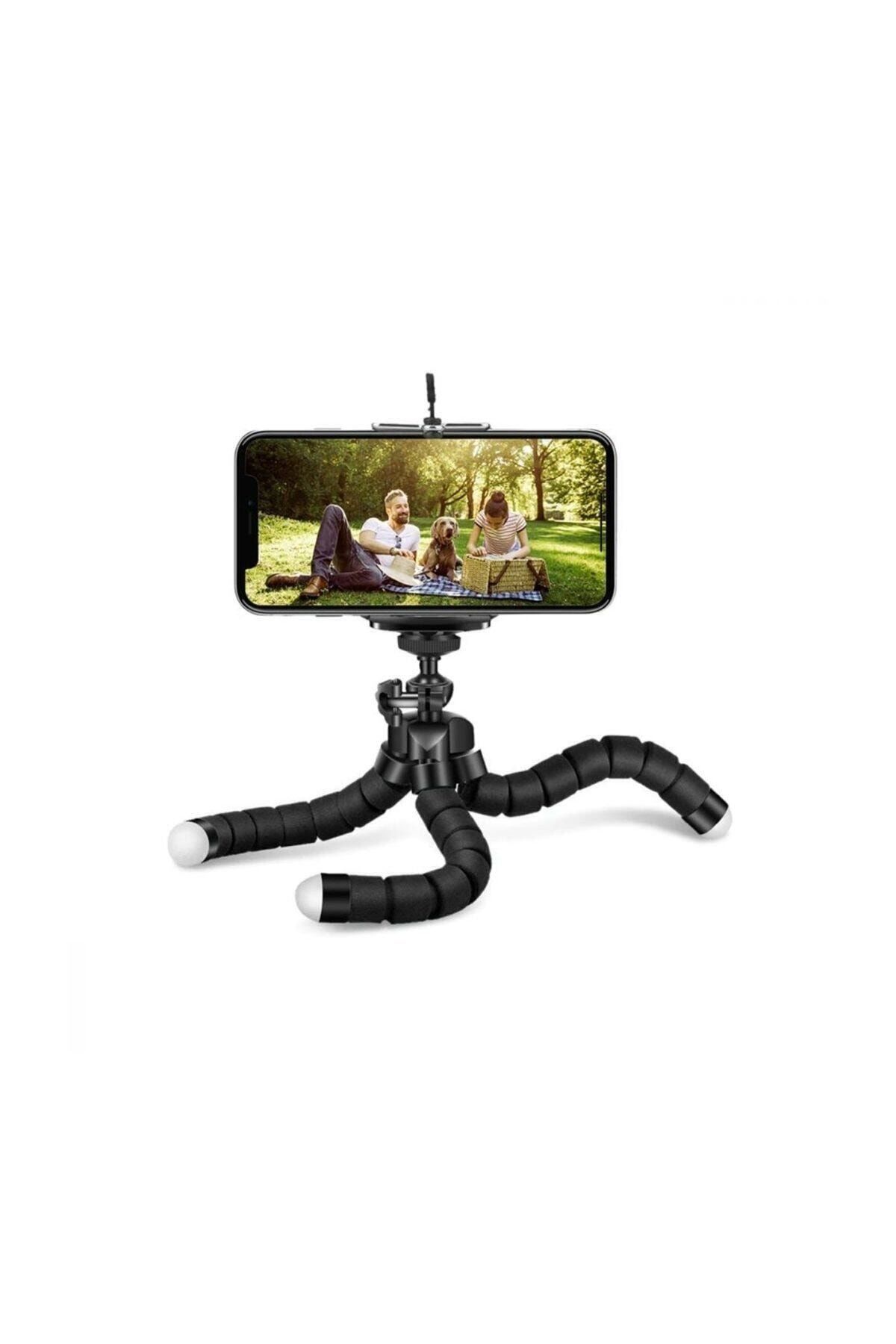 Universal Ahtapot Tripod Akrobat Stand/selfie Çubuğu-siyah