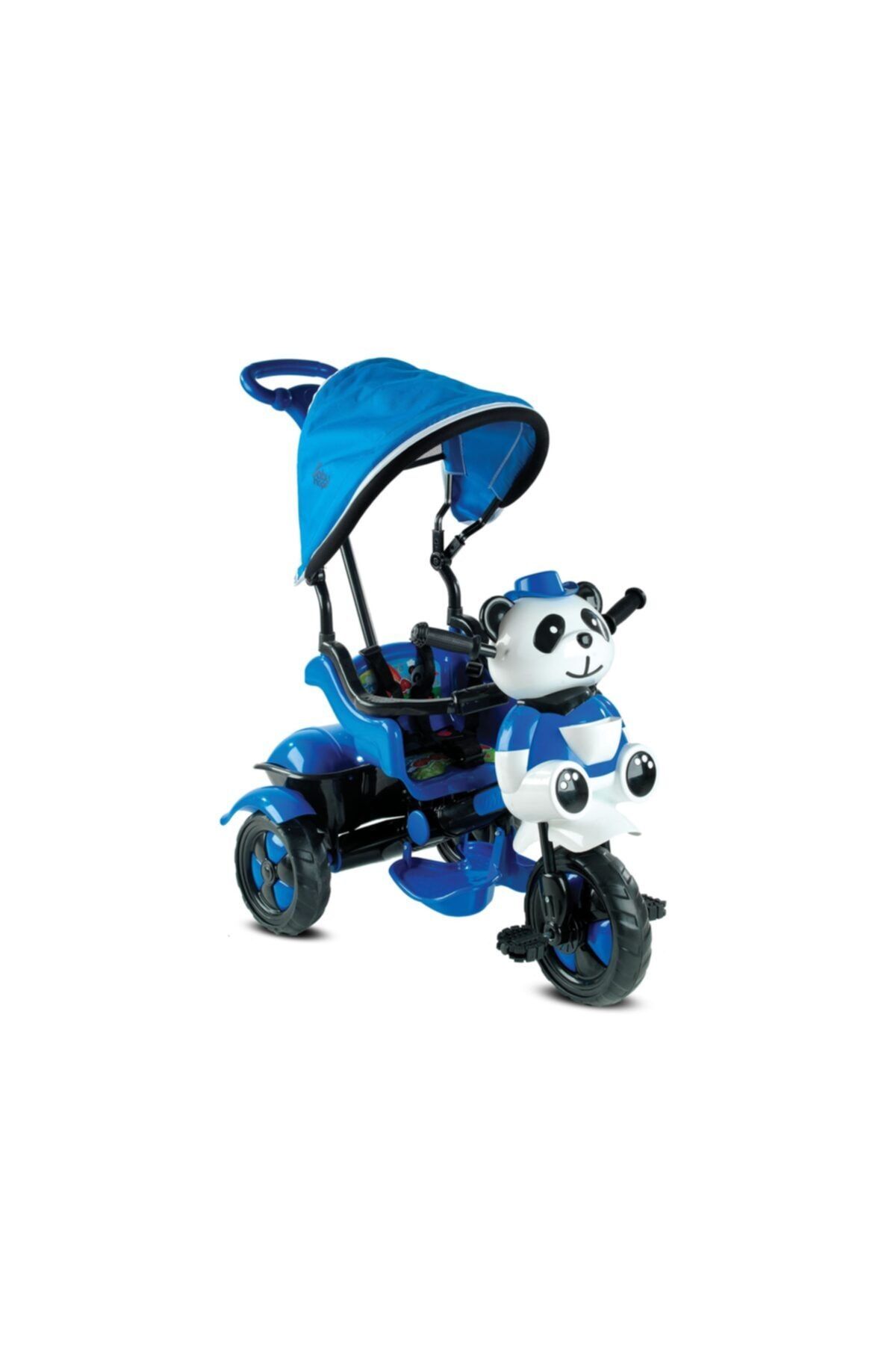 Babyhope Mavi Panda İtmeli Pedallı Bisiklet