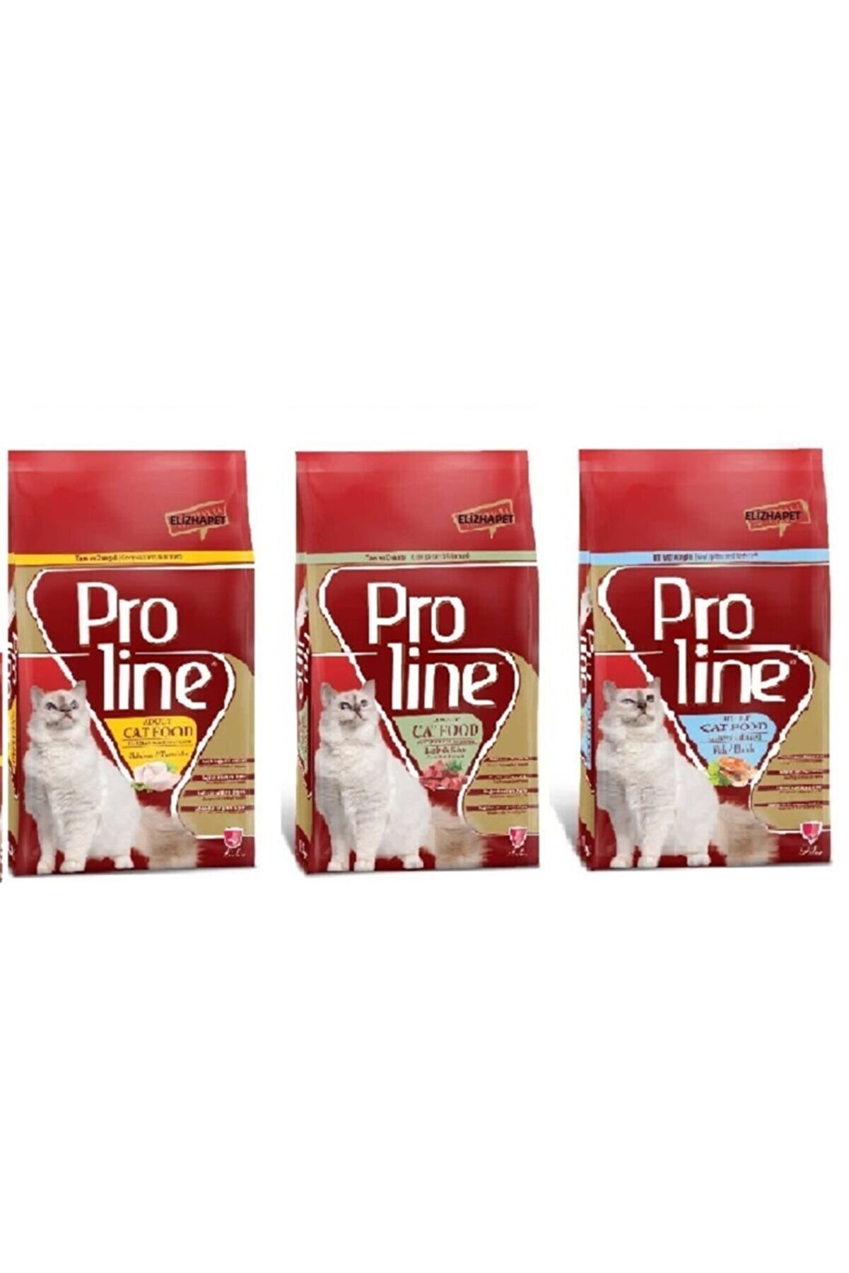 Pro Line Proline Tavuk,kuzu Balıklı Yetişkin Kedi Maması 1.5 Kg X 3 Paket
