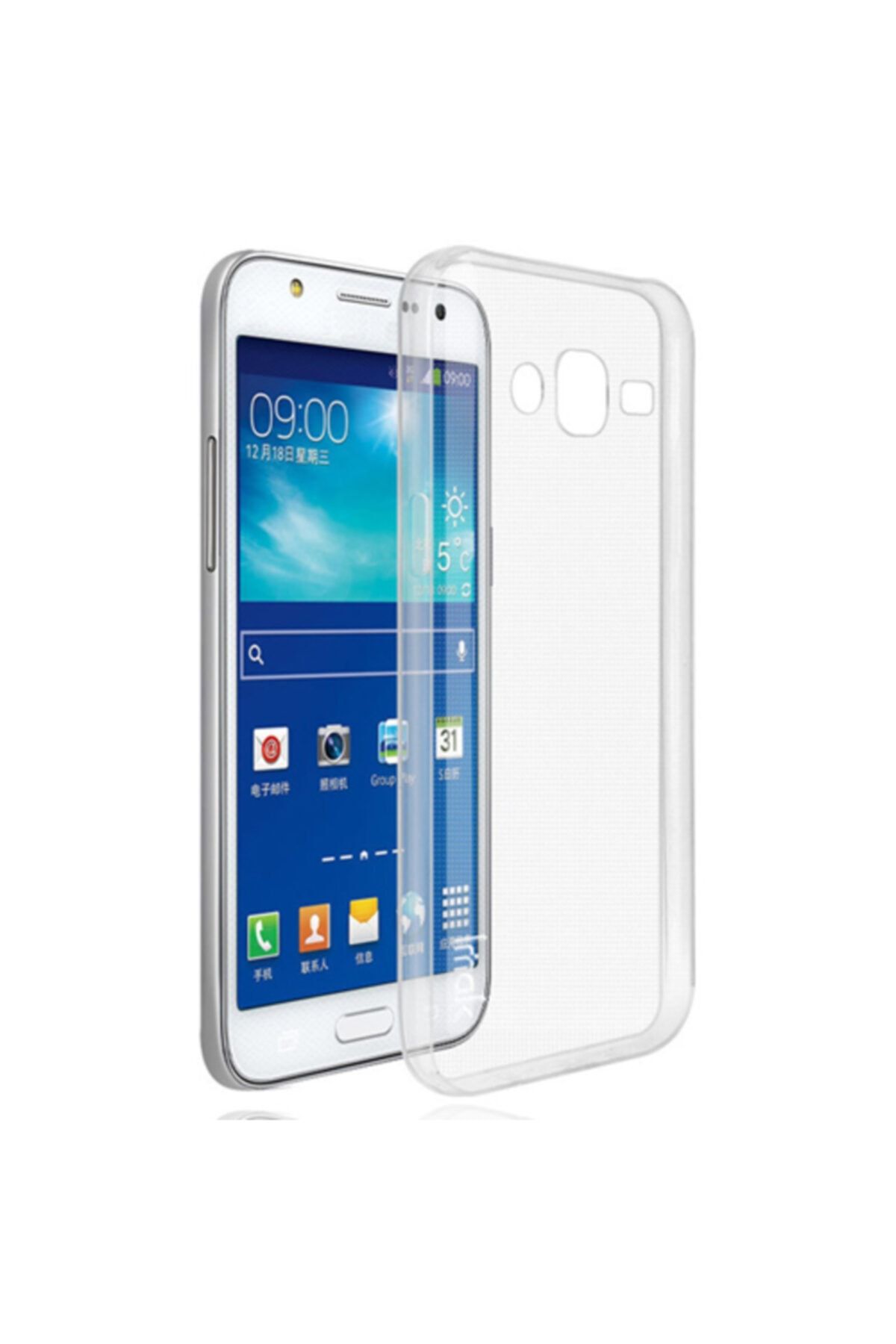 Samsung Galaxy J7 (j700) Uyumlu Kılıf Soft Silikon Şeffaf Arka Kapak