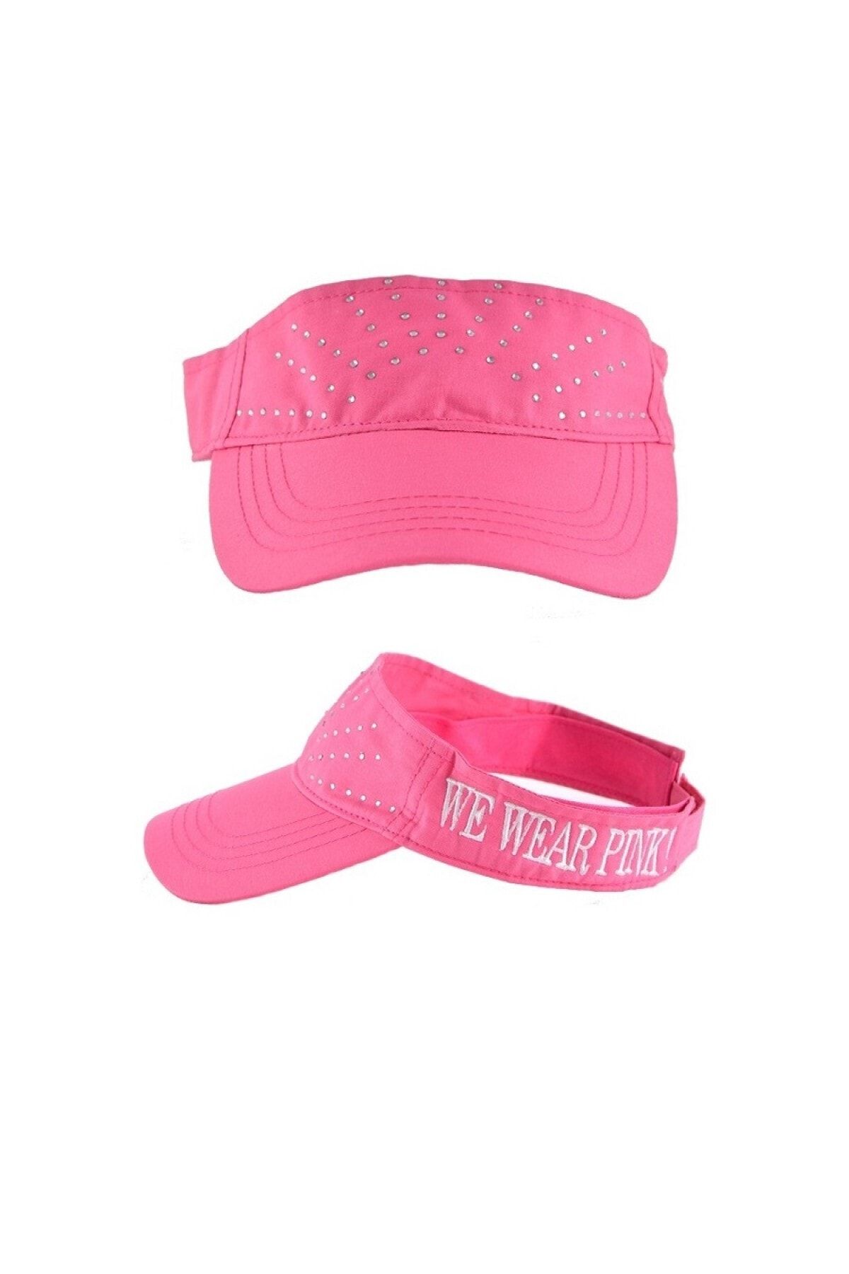 Bonalodi We Wear Pink Sloganlı Taşlı Şapka