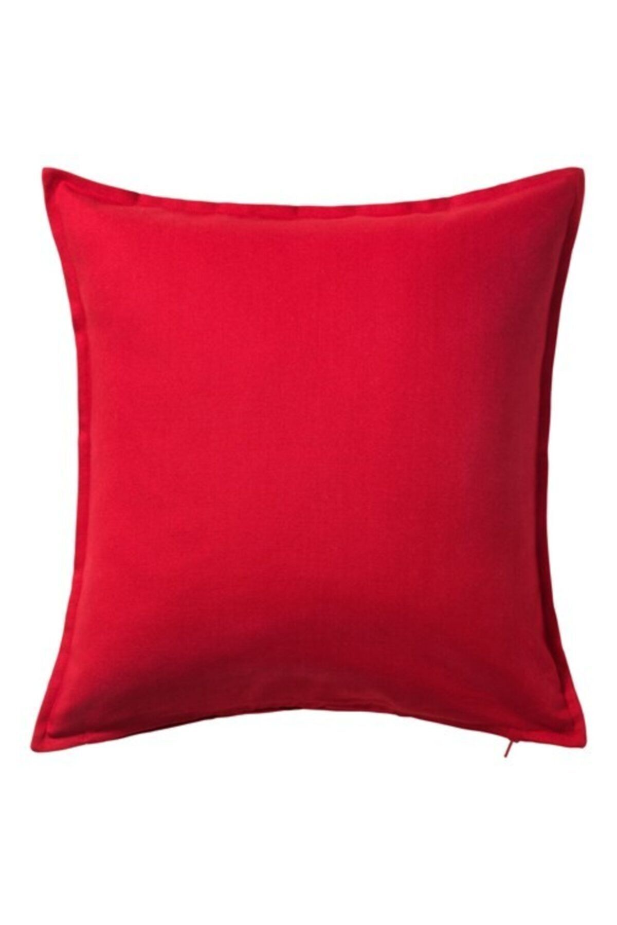 IKEA Minder Kırlent Kılıfı Meridyendukkan 50x50 Cm Kırmızı Rengi Fermuarlı Yastık Kılıfı