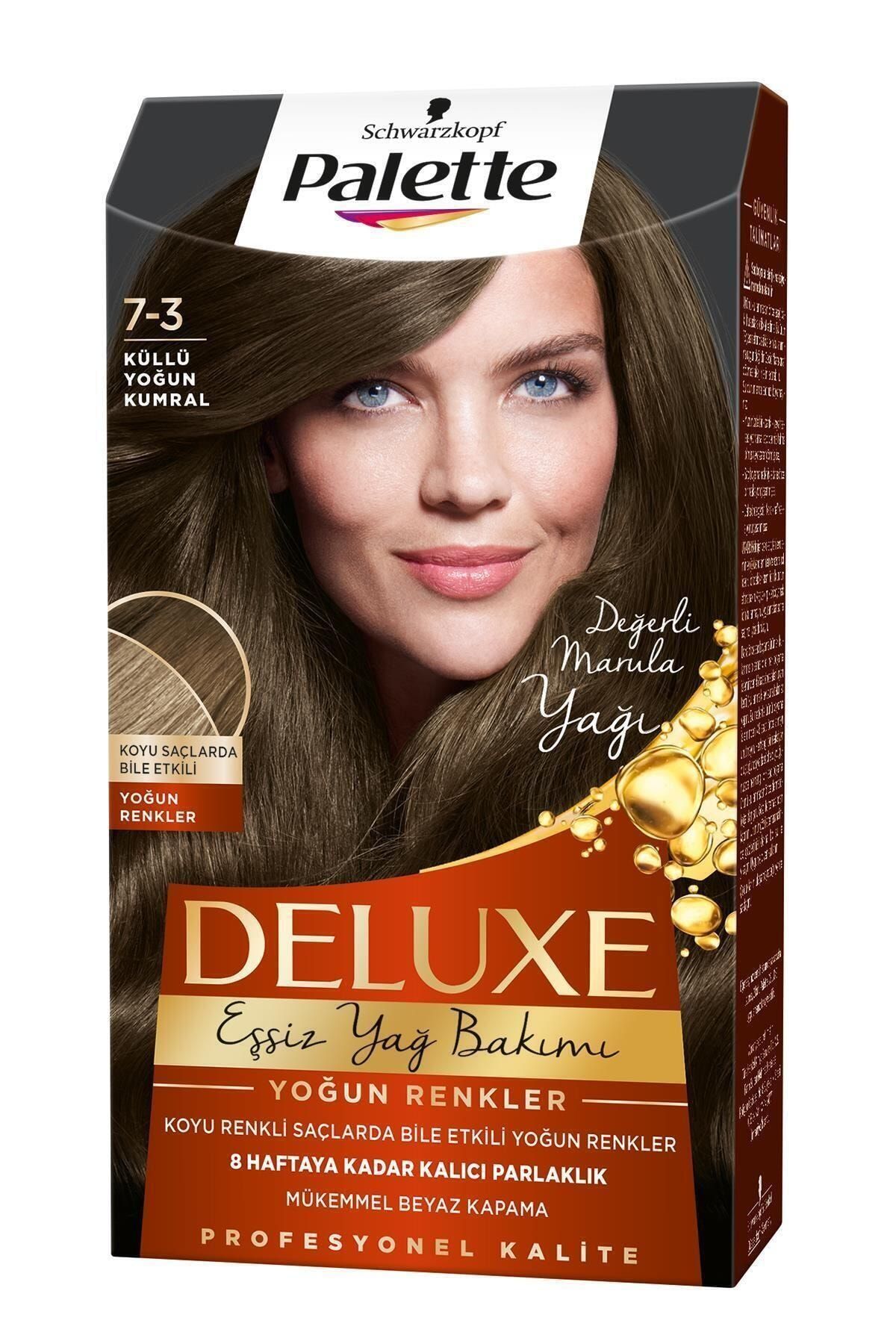 Palette Deluxe Saç Boya 7-3 Küllü Yoğun Kumral 3 Adet