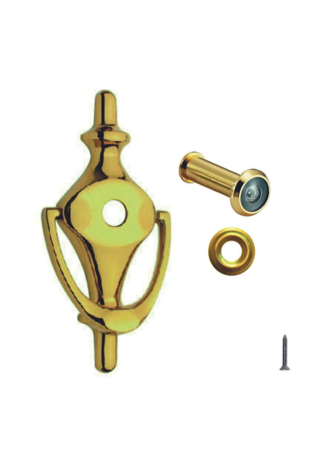 Seas Door Taktak - Dürbün - Pul - Kapı Tokmağı Takım Sarı