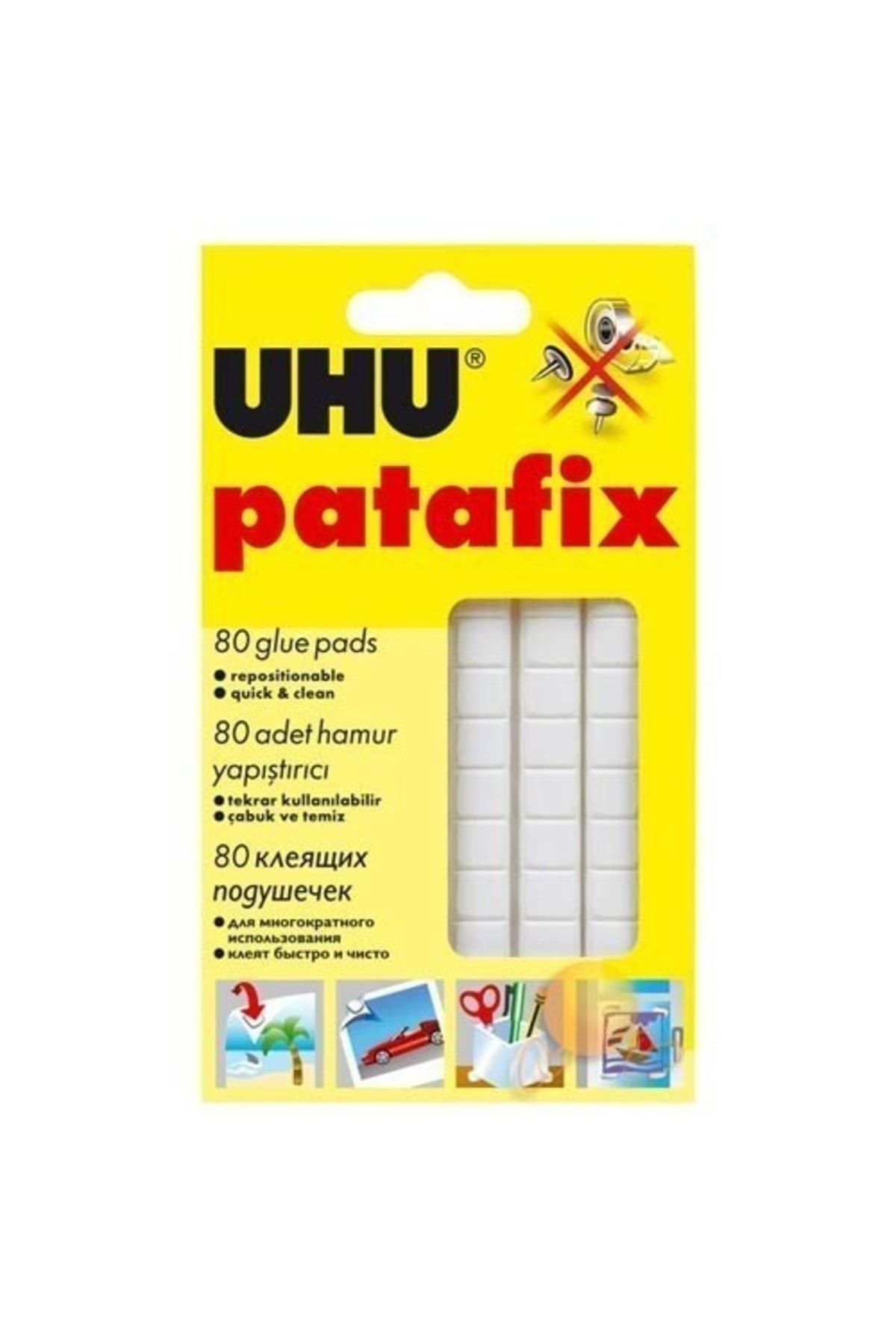 Uhu Yapıştırıcı Tac Patafıx Beyaz 41710