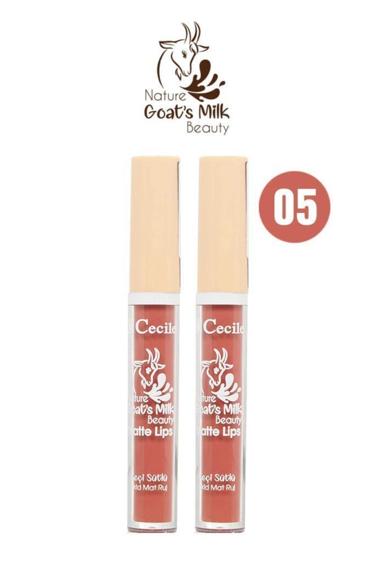 Cecile Keçi Sütlü Matte Lips 05 X2