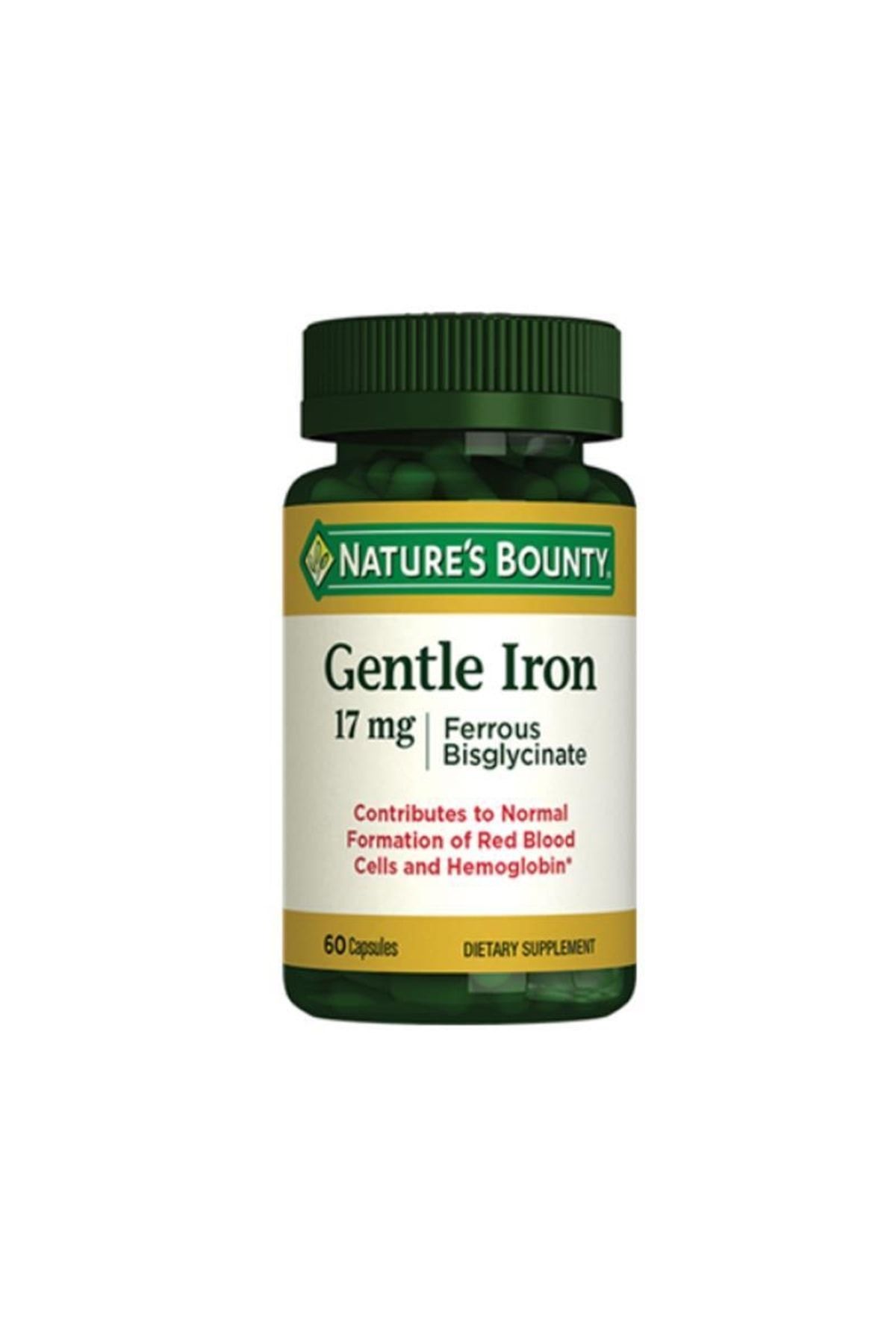 Natures Bounty Gentle Iron 17 Mg Takviye Edici Gıda 60 Kapsül