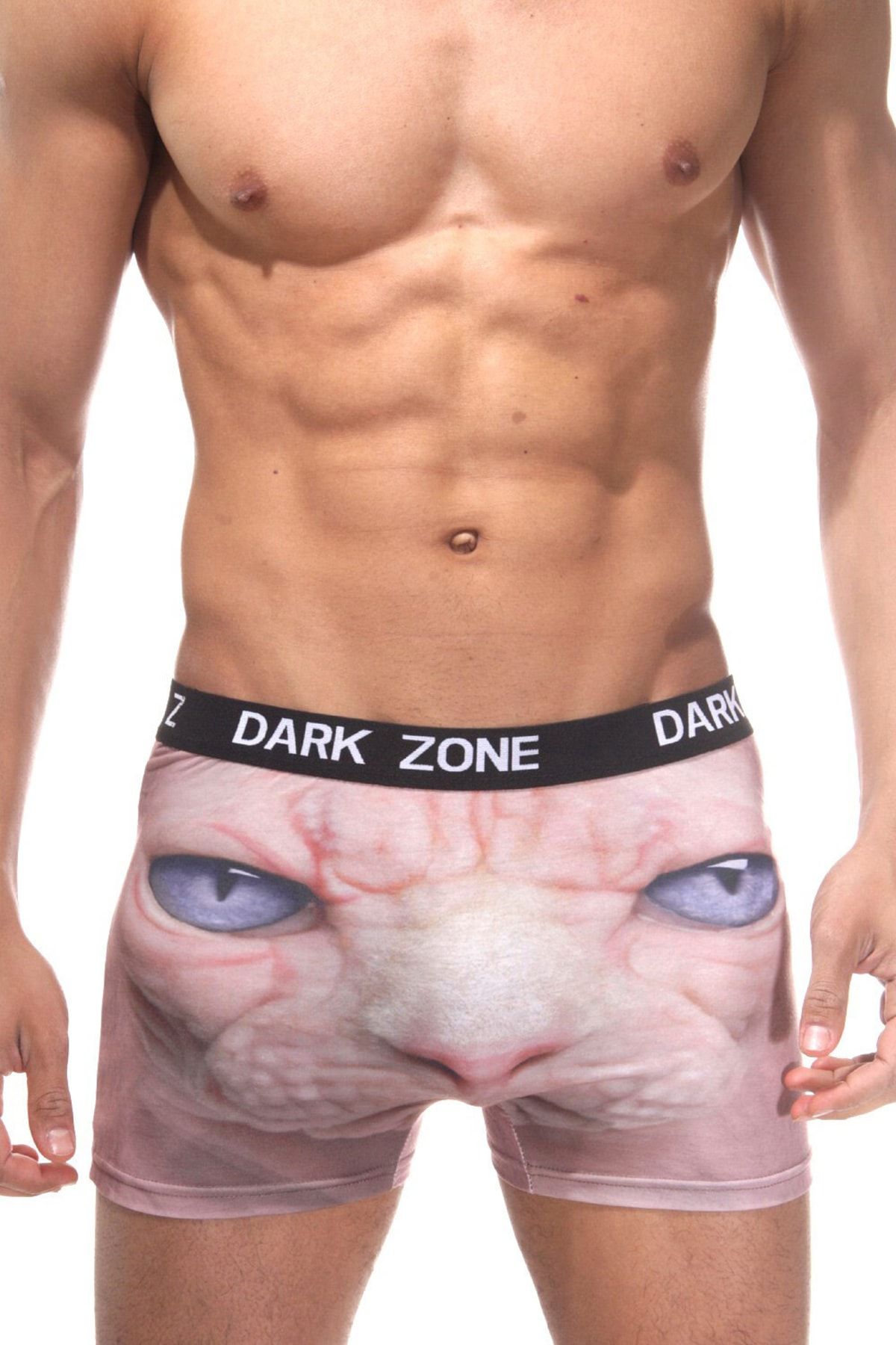 Darkzone Erkek Kedi Desenli 3d Boxer