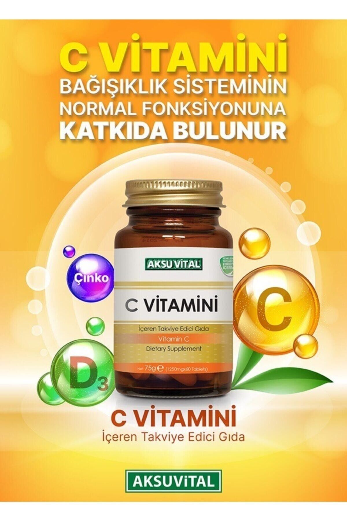 Aksu Vital C Vitamini 1250 Mg 60 Tablet