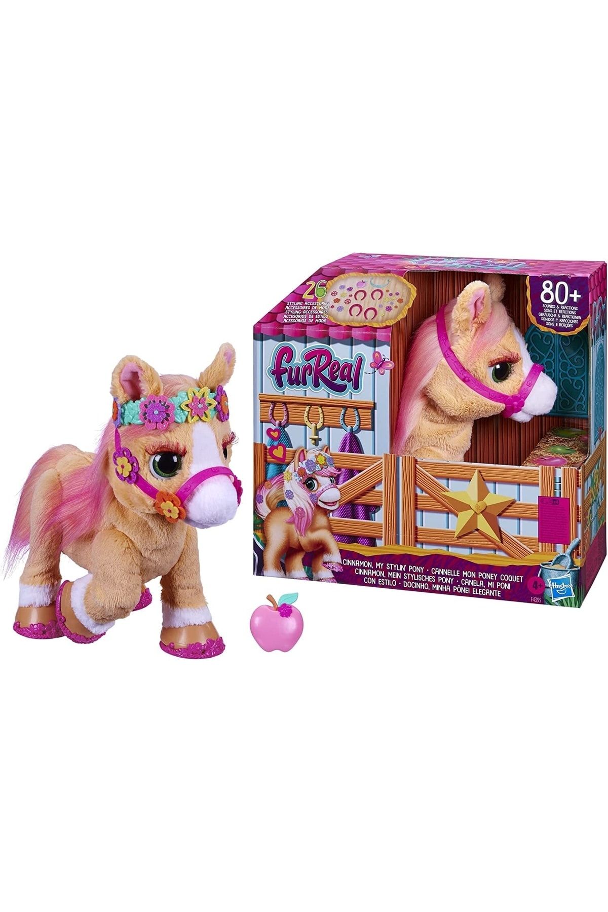 Fur Real Cinnamon My Stylin Pony Toy 35cm Electronic Pet 80 Sounds 26 Accessories Sevimli At