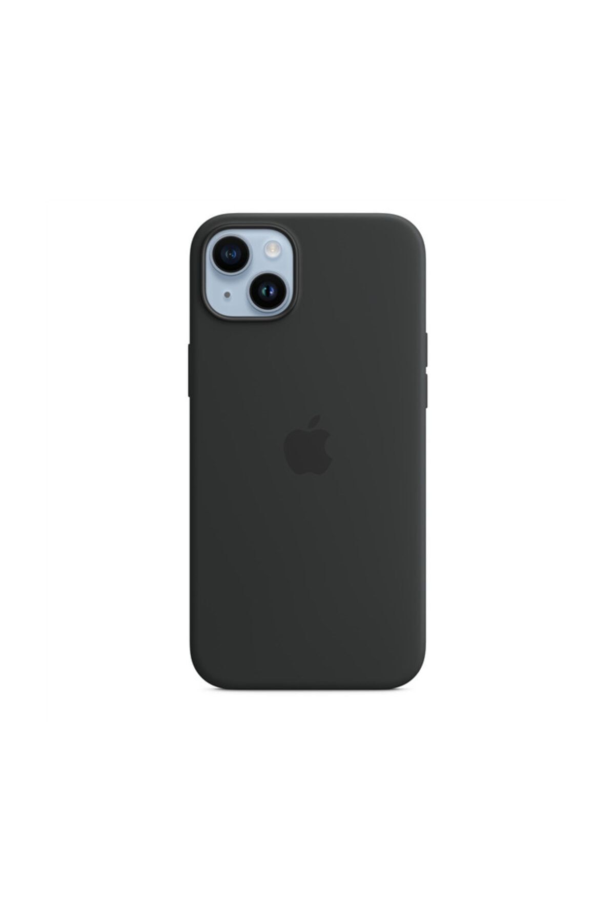 Apple iPhone 14 için MagSafe özellikli Silikon Kılıf-Gece Yarısı