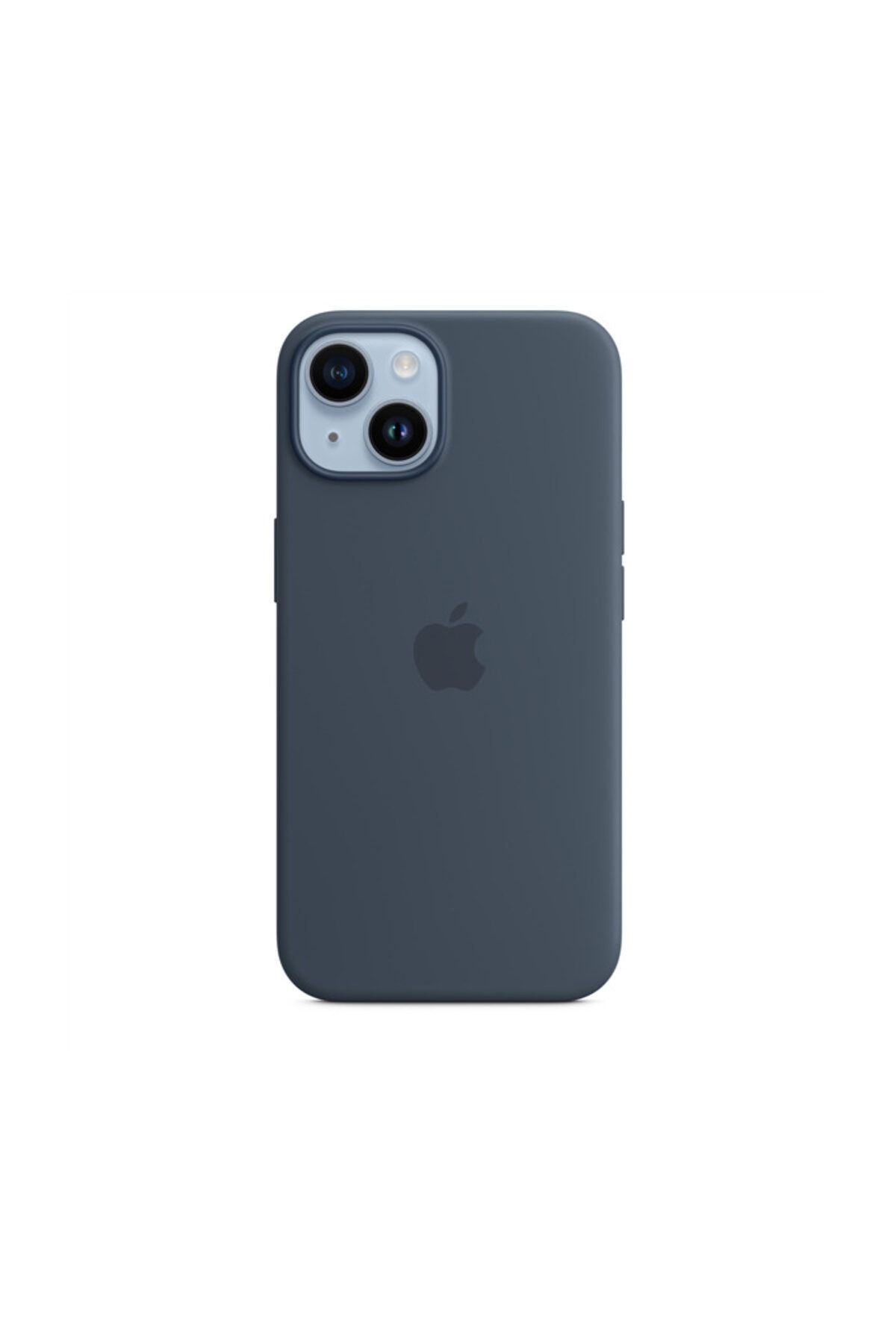Apple iPhone 14 için MagSafe özellikli Silikon Kılıf -  Fırtına Mavisi