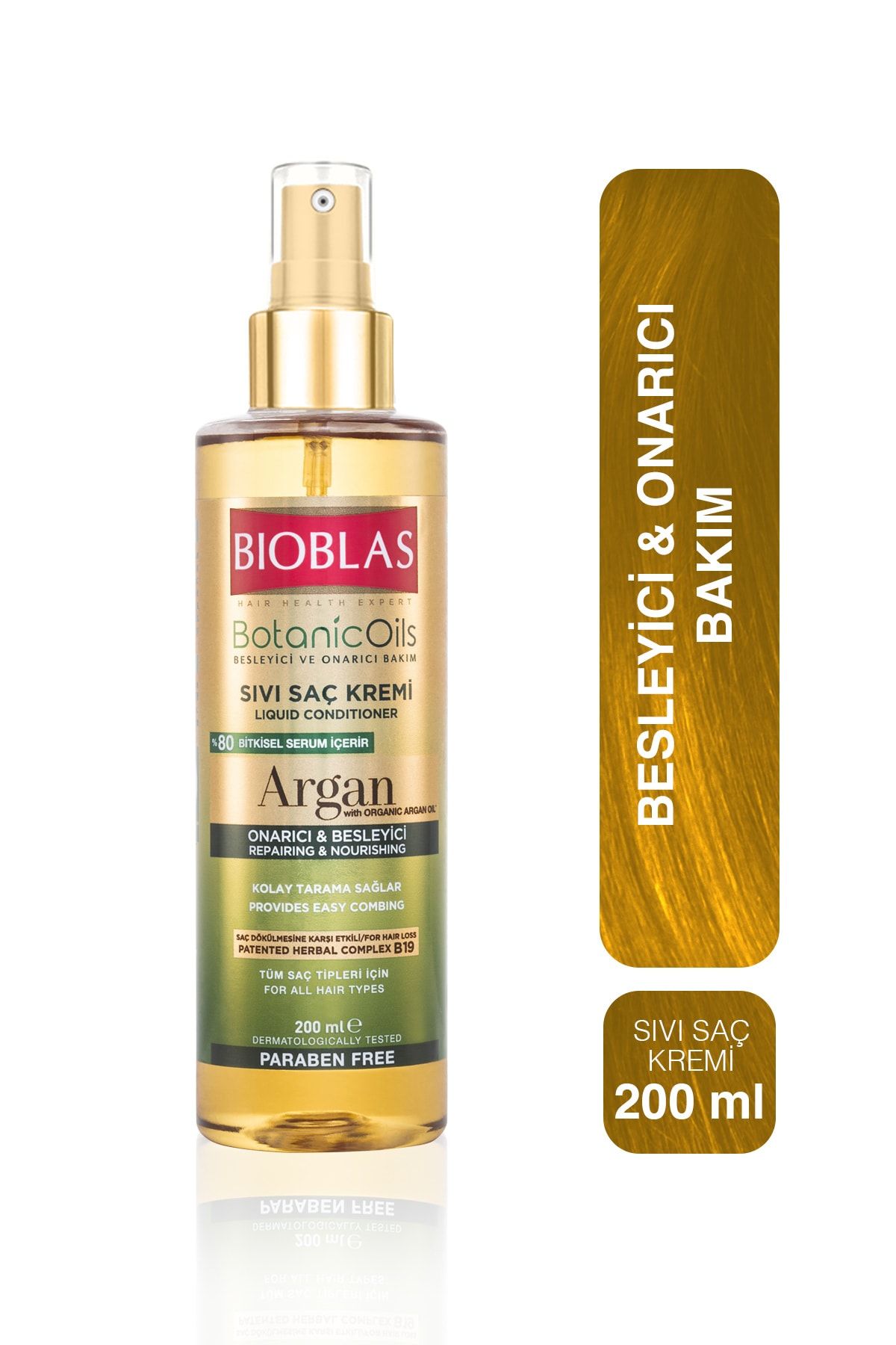 Bioblas Botanıc Oıls Argan Yağlı Sıvı Saç Kremi Sprey 200 Ml