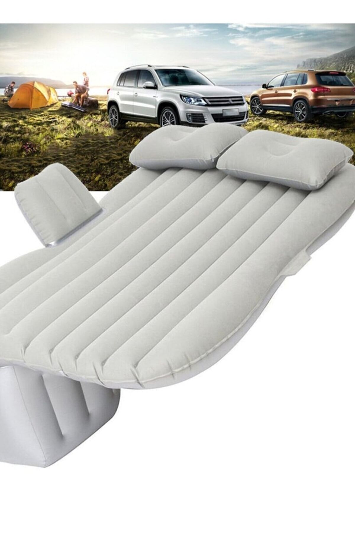 Protonust Şişme Yatak Araba Ve Kamp Yatağı Çanta Elektrikli Pompa Tamir Kiti Ve Yastıklı Yatak Seti
