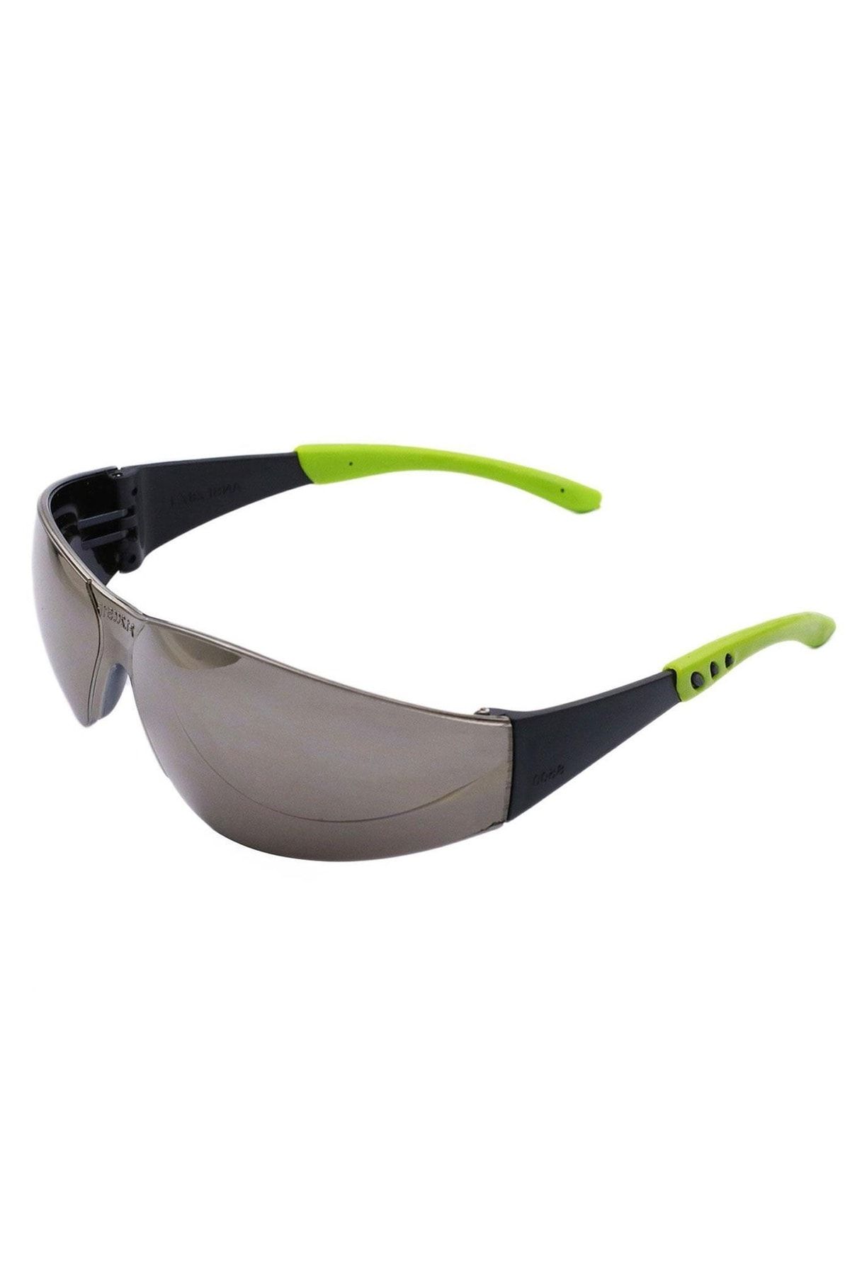 NZB Bisiklet Gözlüğü Uv Korumalı Silikonlu Antifog Bisikletçi Gözlük Aynalı Gümüş