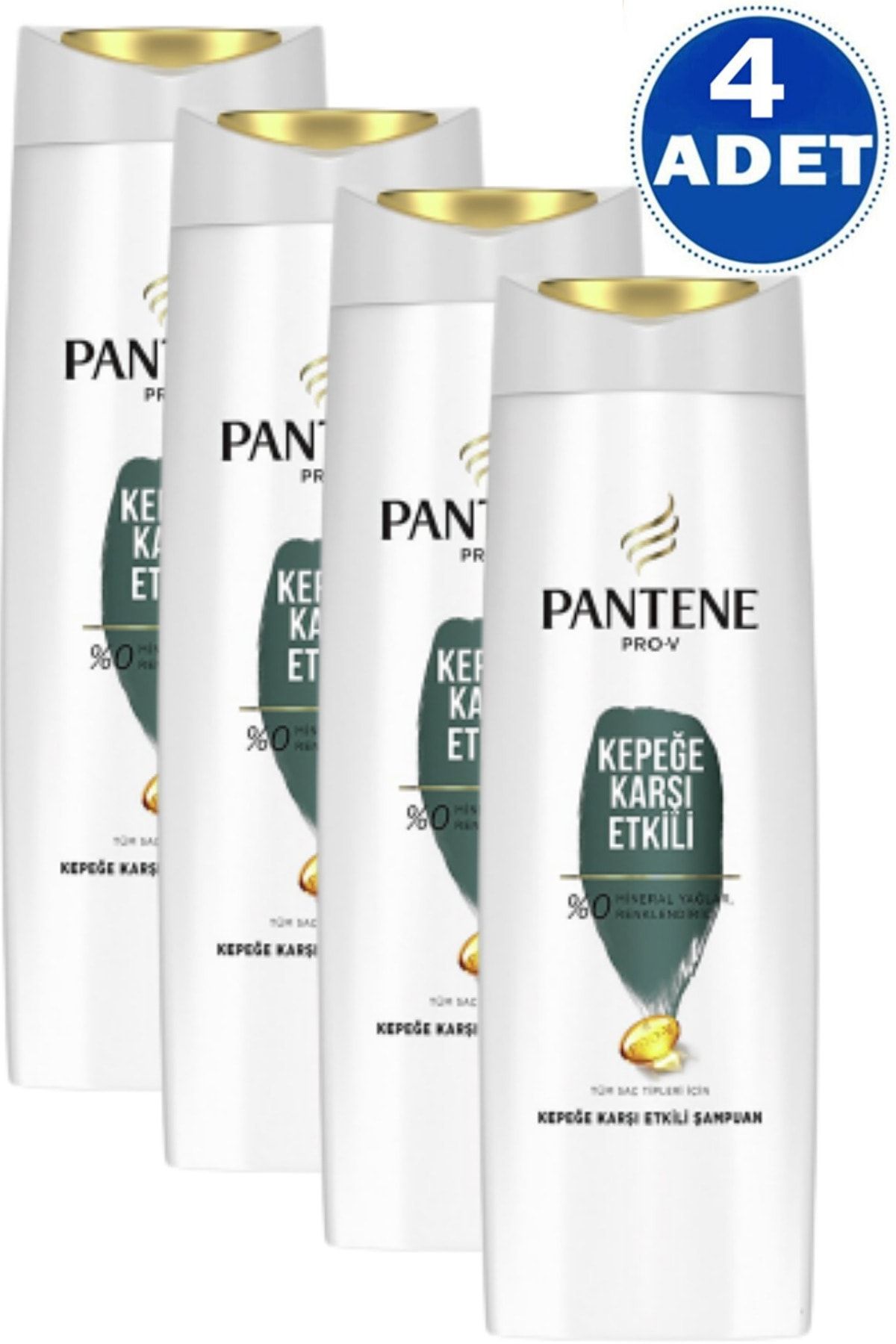 Pantene Şampuan 400 Ml Kepeğe Karşı Şampuan 4 Adet