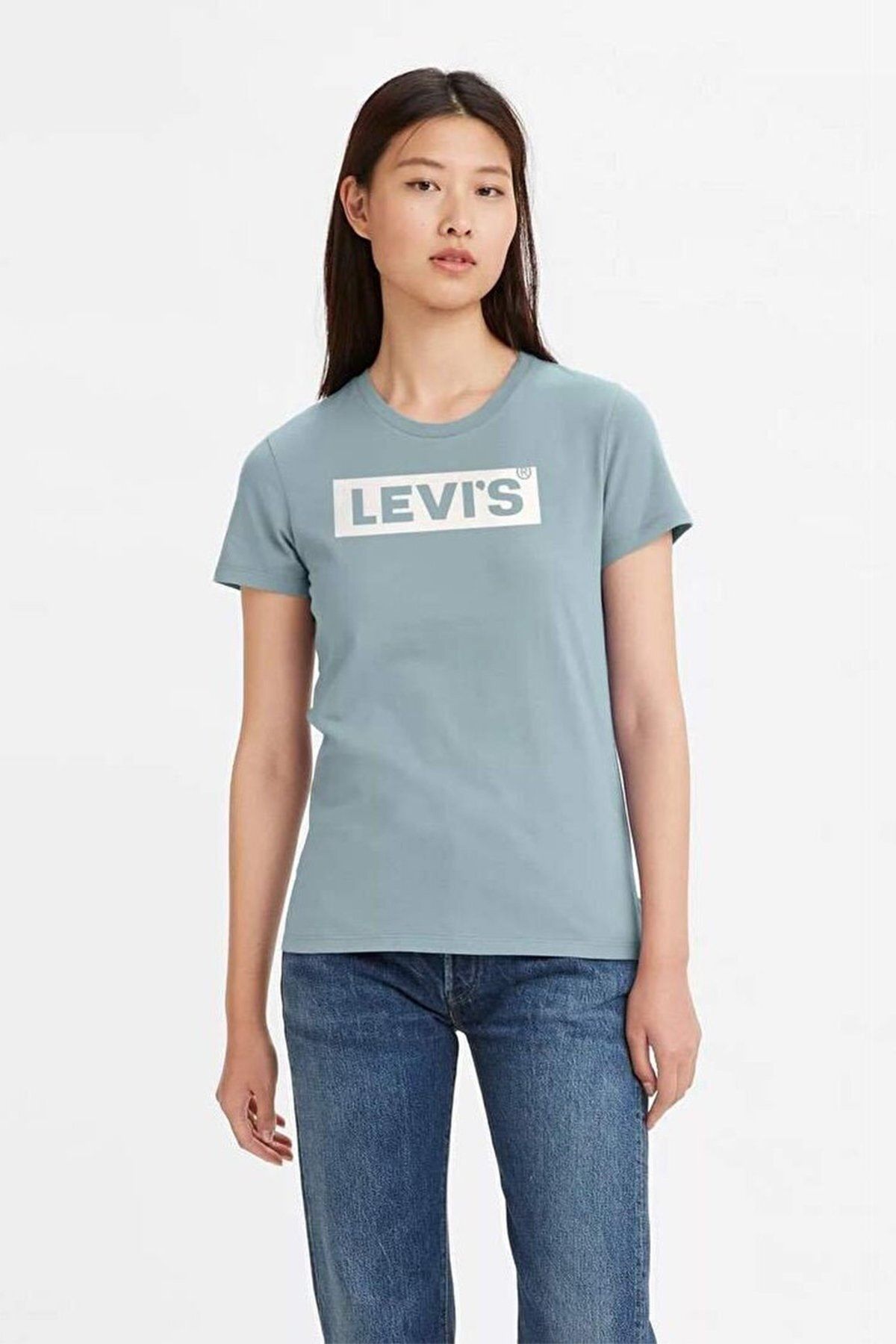 Levi's Kadın The Perfect Mavi T-shirt A2086-0173
