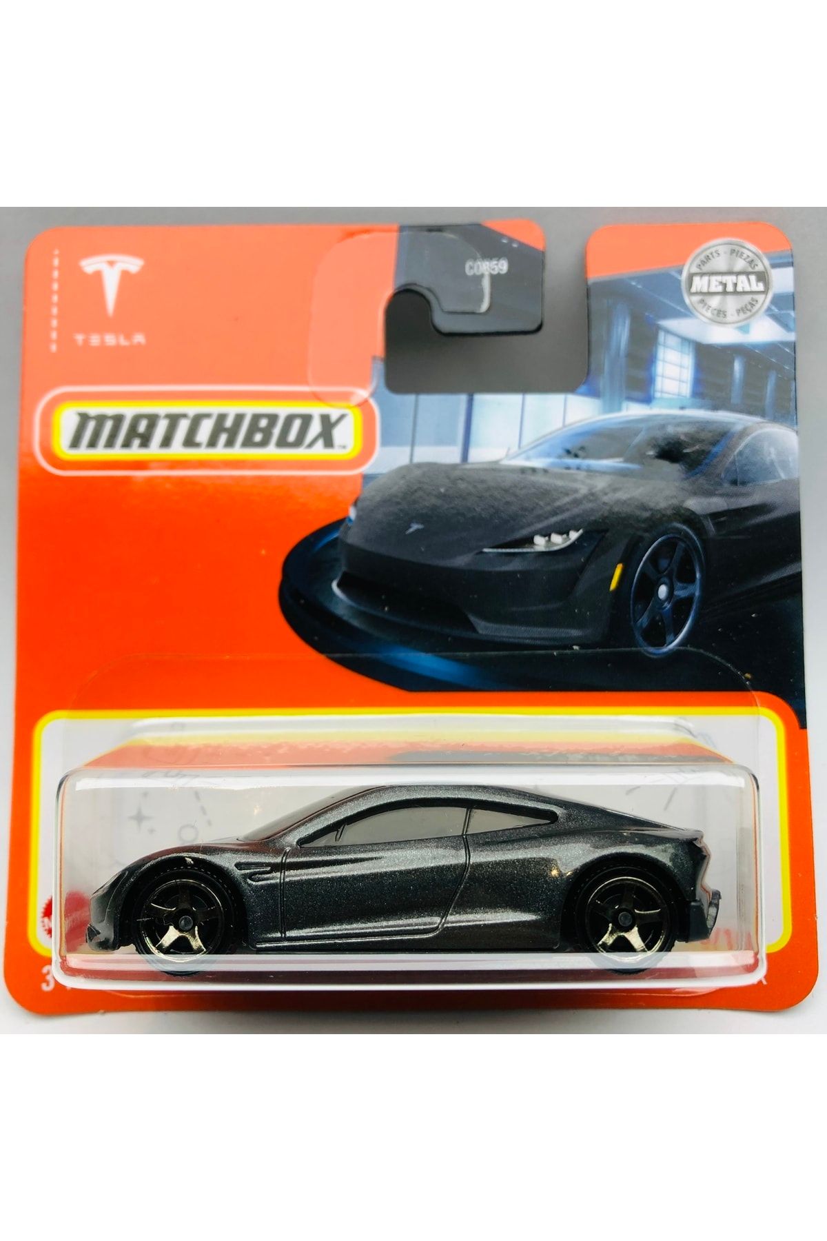 Matchbox Tesla Roadster Gri 1:64 Ölçek Marka 75/100