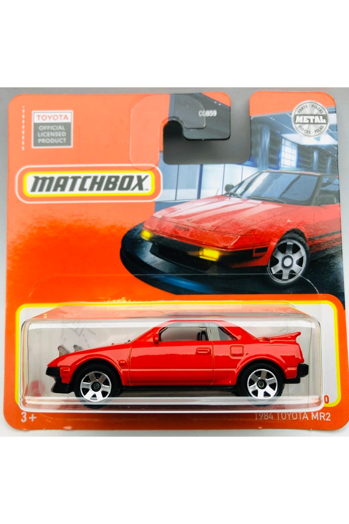Matchbox 1984 Toyota Mr2 Red 1:64 Ölçek Marka 16/100