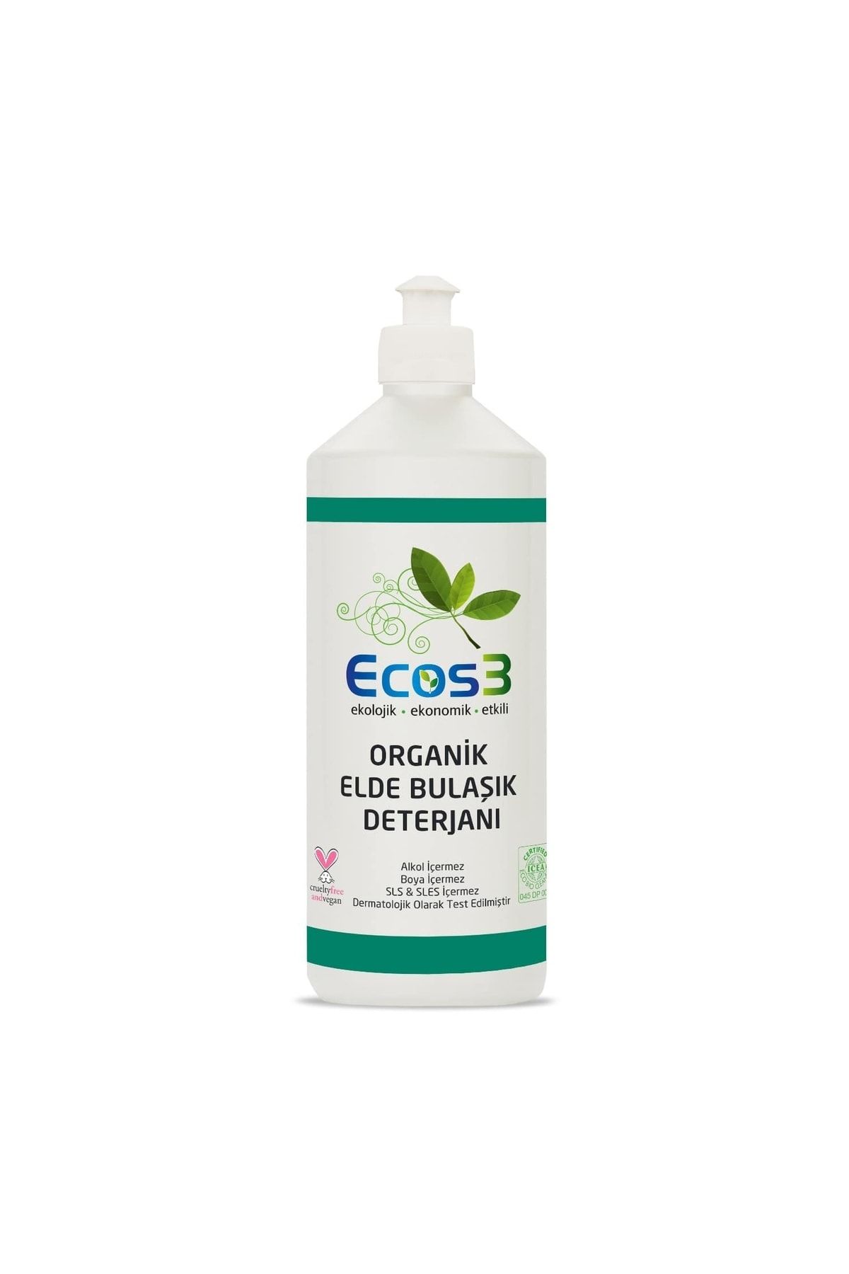 Ecos3 Vegan Ekolojik Organik Elde Bulaşık Deterjanı 500 Ml