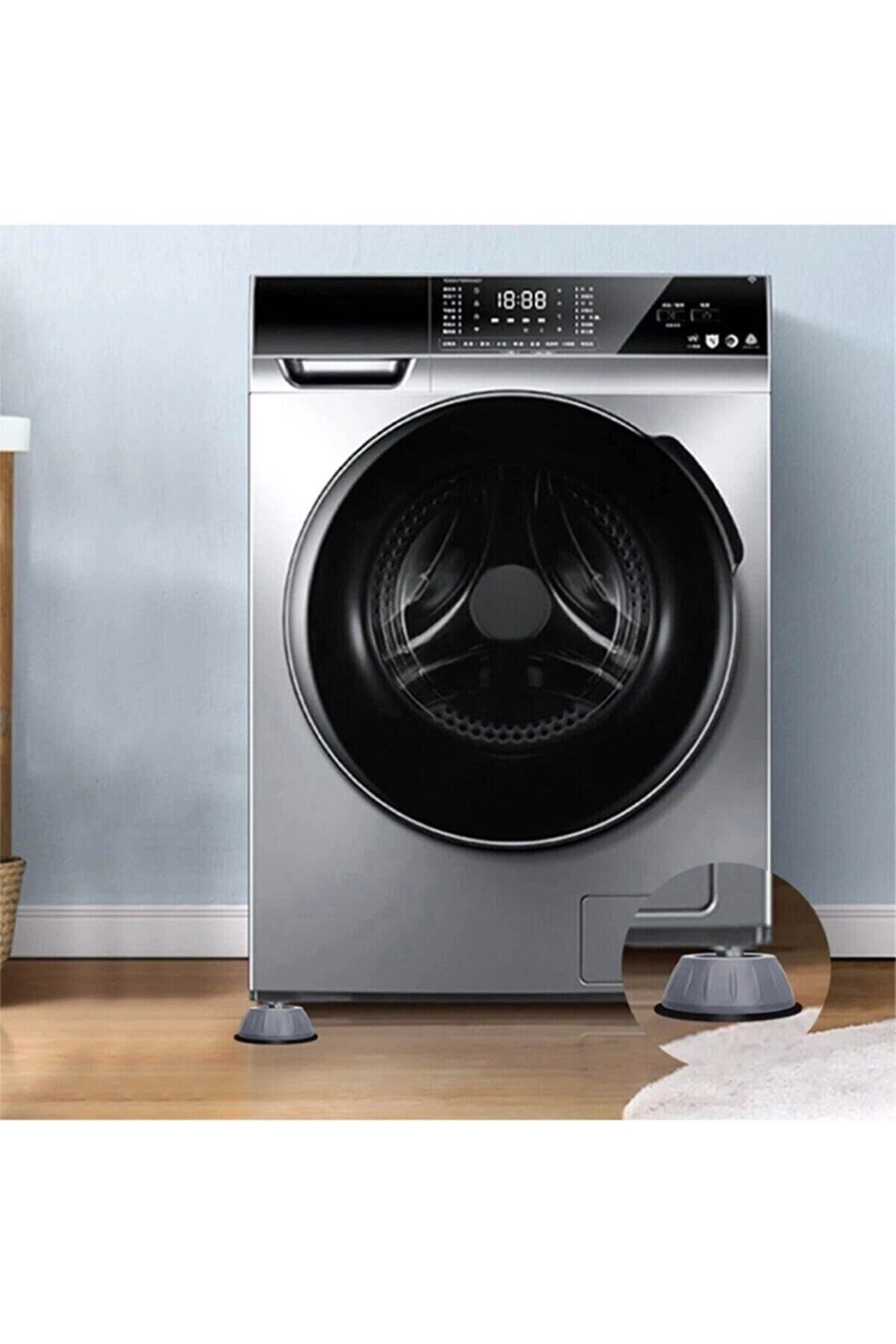 AYLA STAND Titreşim Ayağı 4 Adet Çamaşır Makinesi Buzdolabı Bulaşık Makinesi
