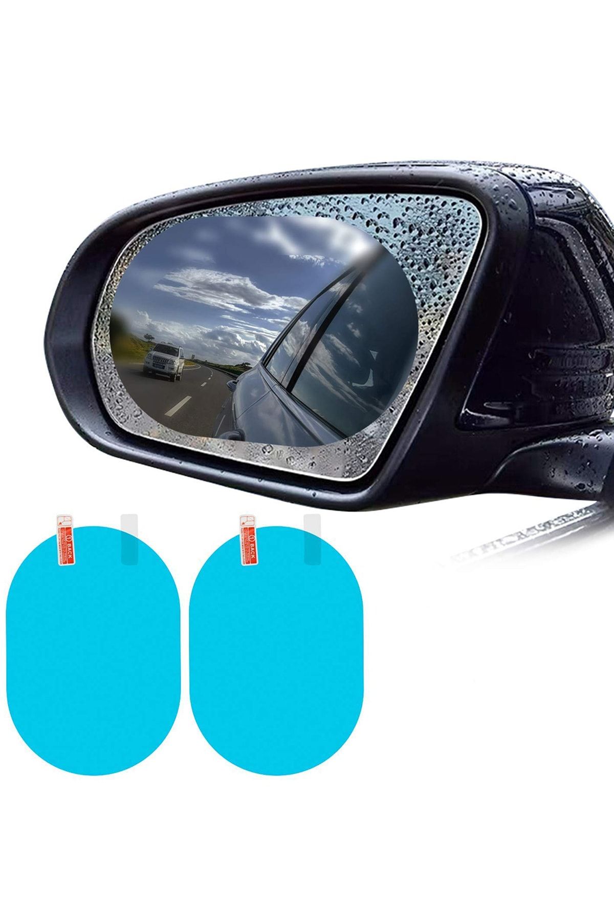 NOYİSKA Vw Reno Pejo Uyumlu Oto Dış Ayna Yağmur Cam Film Araba Yan Dikiz Aynası Filmi Buğu Önleyici