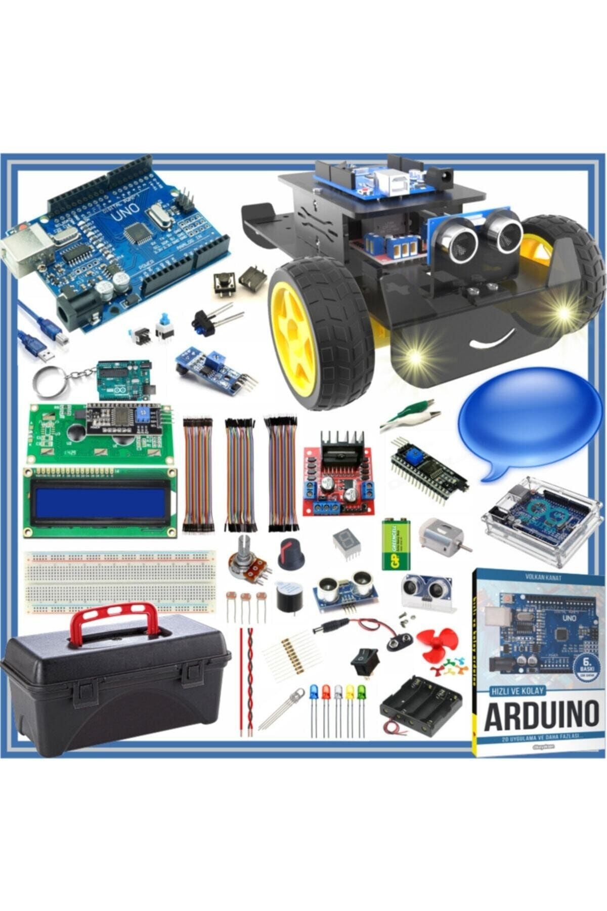 Arduino Başlangıç Seti Uno R3 ( Ch340 ) Süper Ideal Set --