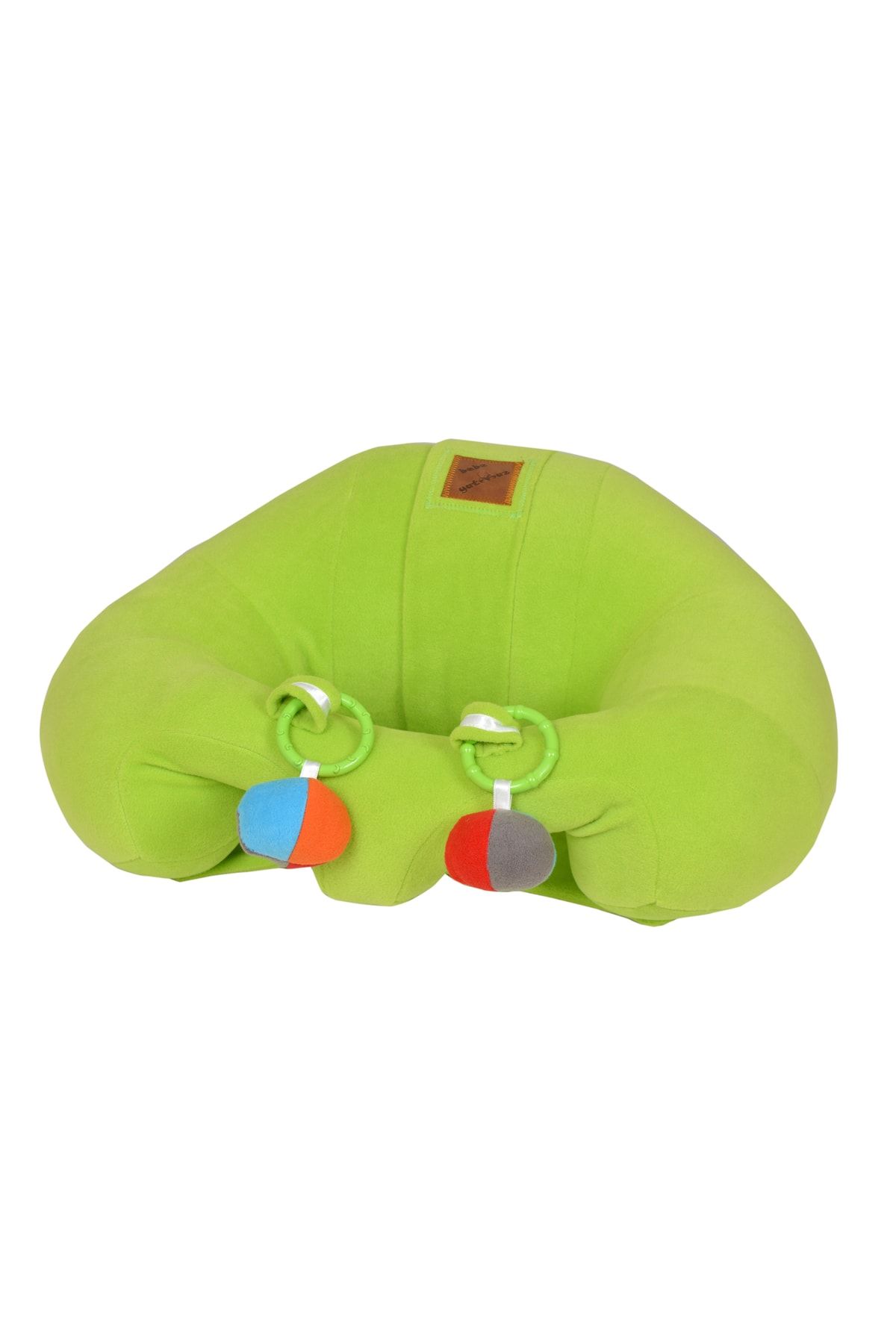 Bebeyatmaz Çıngıraklı Yeşil Bebek Oturma Destek Minderi