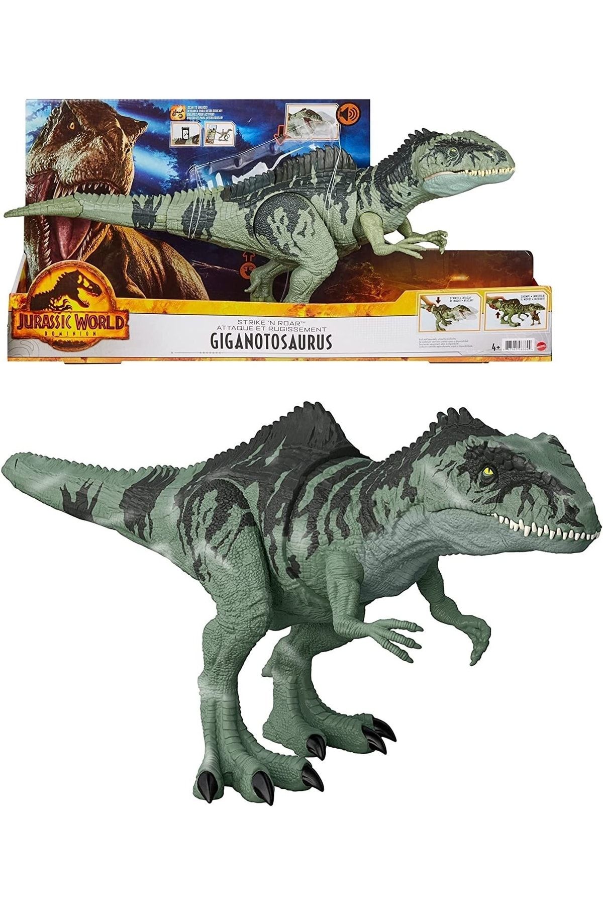 Mattel Jurassic World Yeni Giganotosaurus Kükreyen Dev Dinozor Figürü Gyc94juw