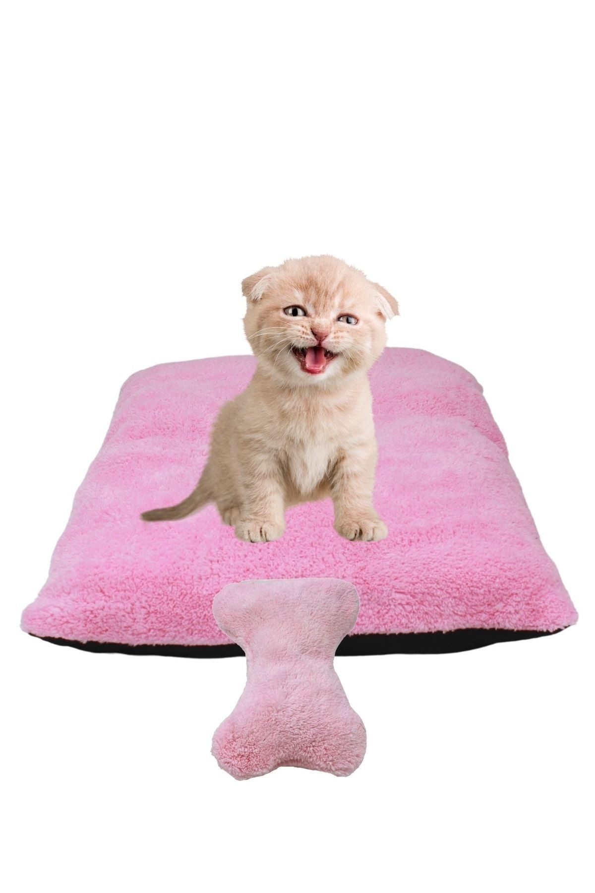 Evene Kedi Ve Köpek Yatağı Kedi Minderi Köpek Minderi Model 1 Pembe