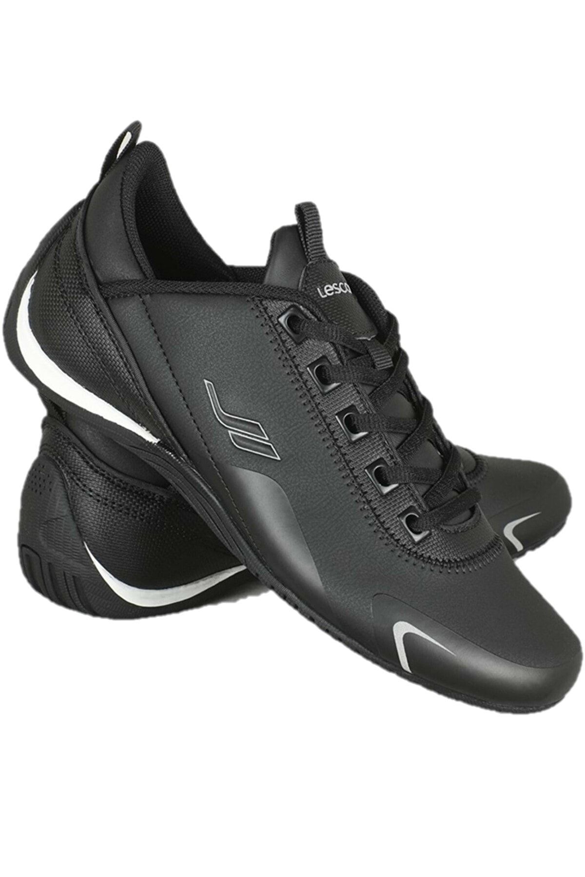 Lescon Siyah - Smash-5 Sneakers Erkek Günlük Spor Ayakkabı