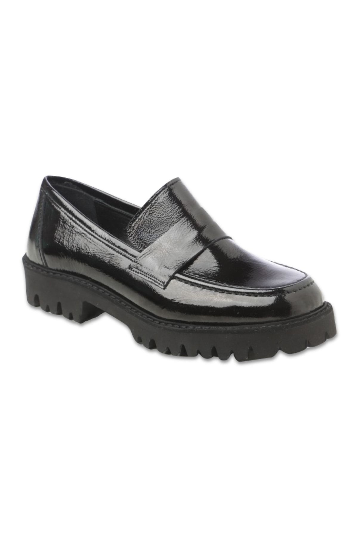 Giuseppe Mengoni Kadın Oxford/ayakkabı Mx-m.22541 Zl Oxford Siyah Kırık Rugan(r839)
