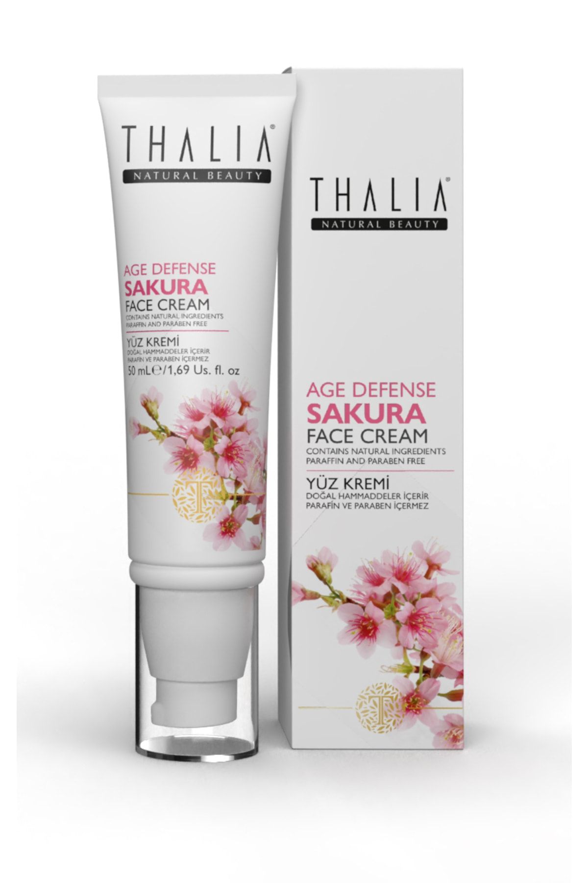 Thalia Kırışıklık Önlemeye Yardımcı Sakura Özlü Yüz Bakım Kremi 50 ml