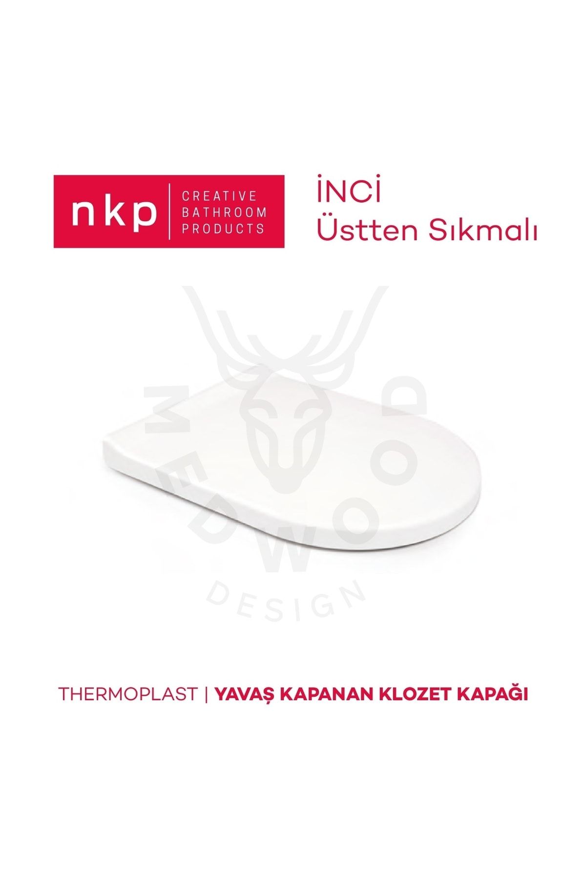 NKP Inci Amortisörlü Klozet Kapağı