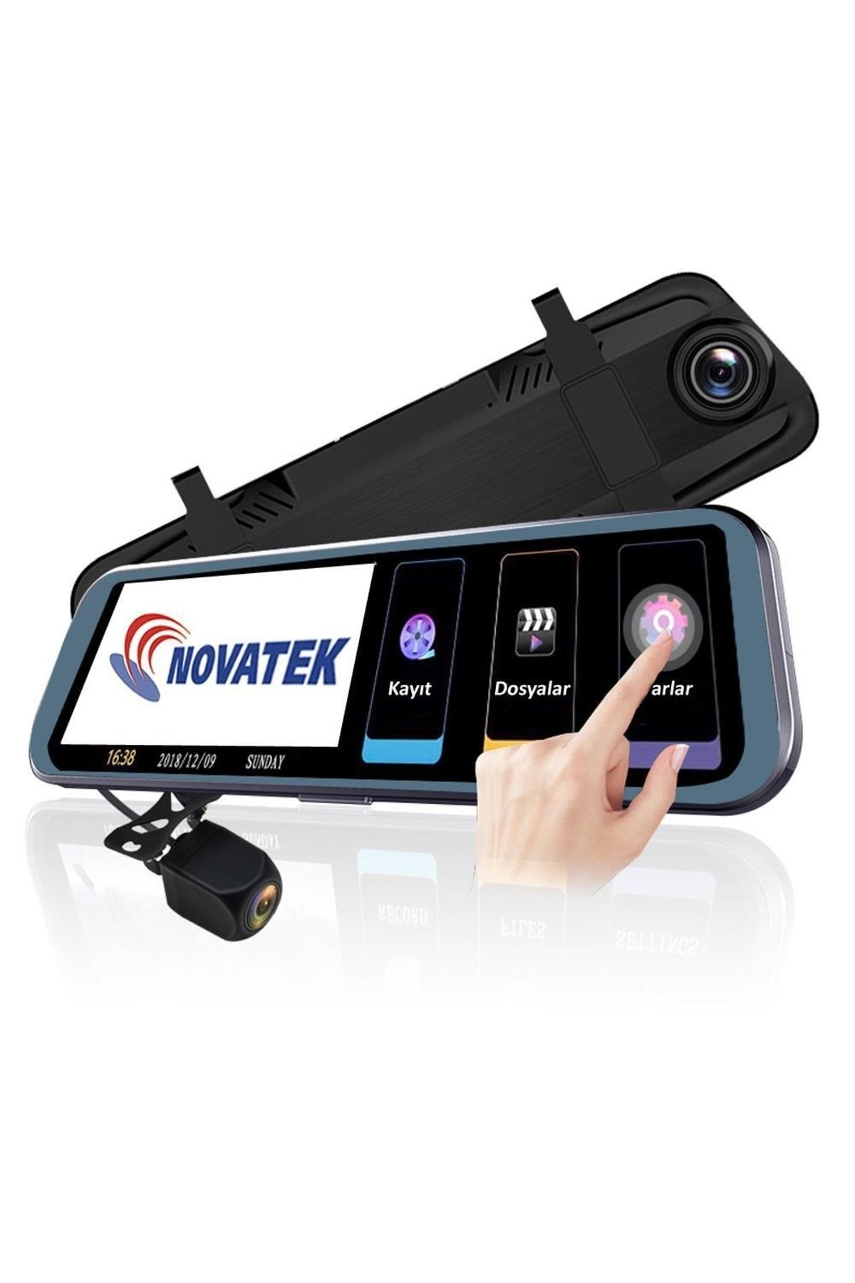 Novatek Nt910 Dokunmatik 10 Inç 128gb Kart Destekli Aynalı Kamera