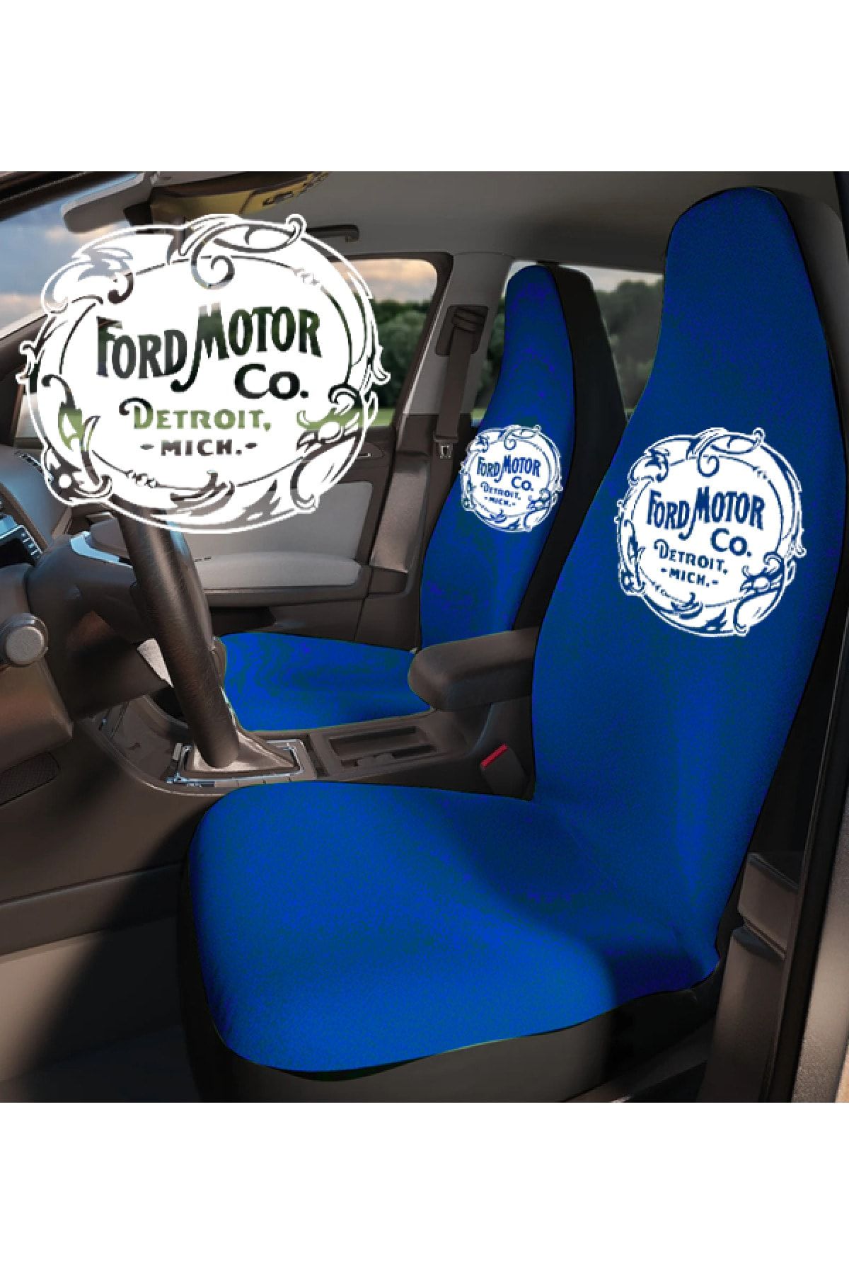 Space Oto Koltuk Kılıfı Ford Fiesta Uyumlu %100 Penye 6 Renk Araç Servis Kılıfı Terletmez,yıkanabilir