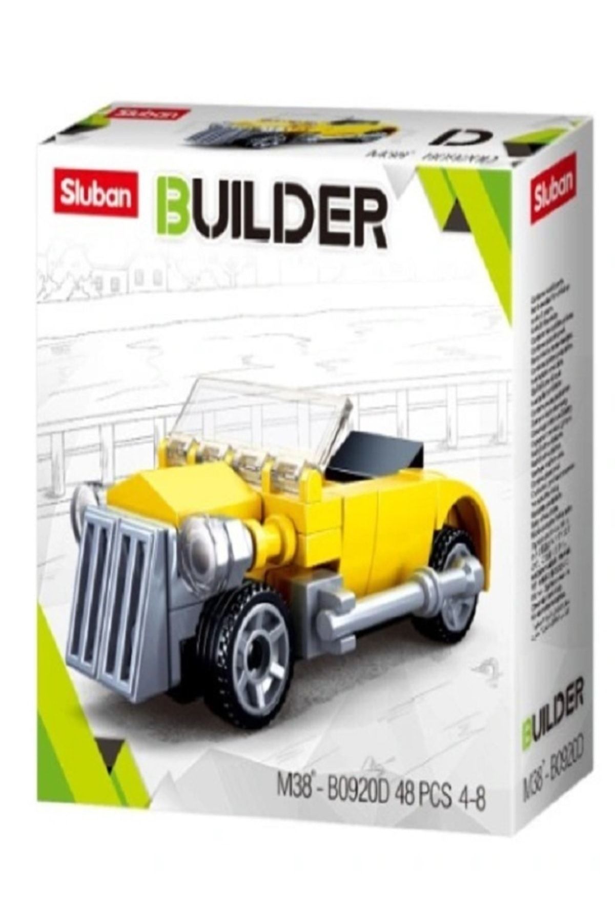 Sluban Builder -sarı Araba -m38-b0920d