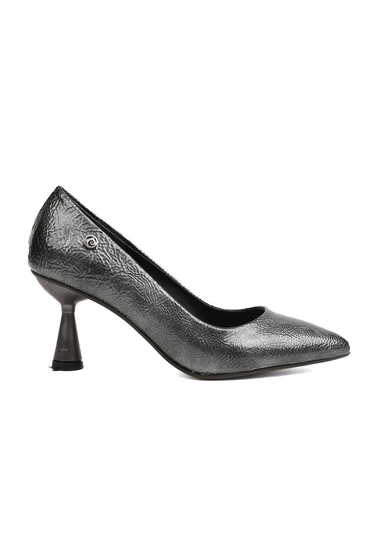 Pierre Cardin ® | Pc-51642 - 3478 Platin Kırısık - Kadın Topuklu Ayakkabı