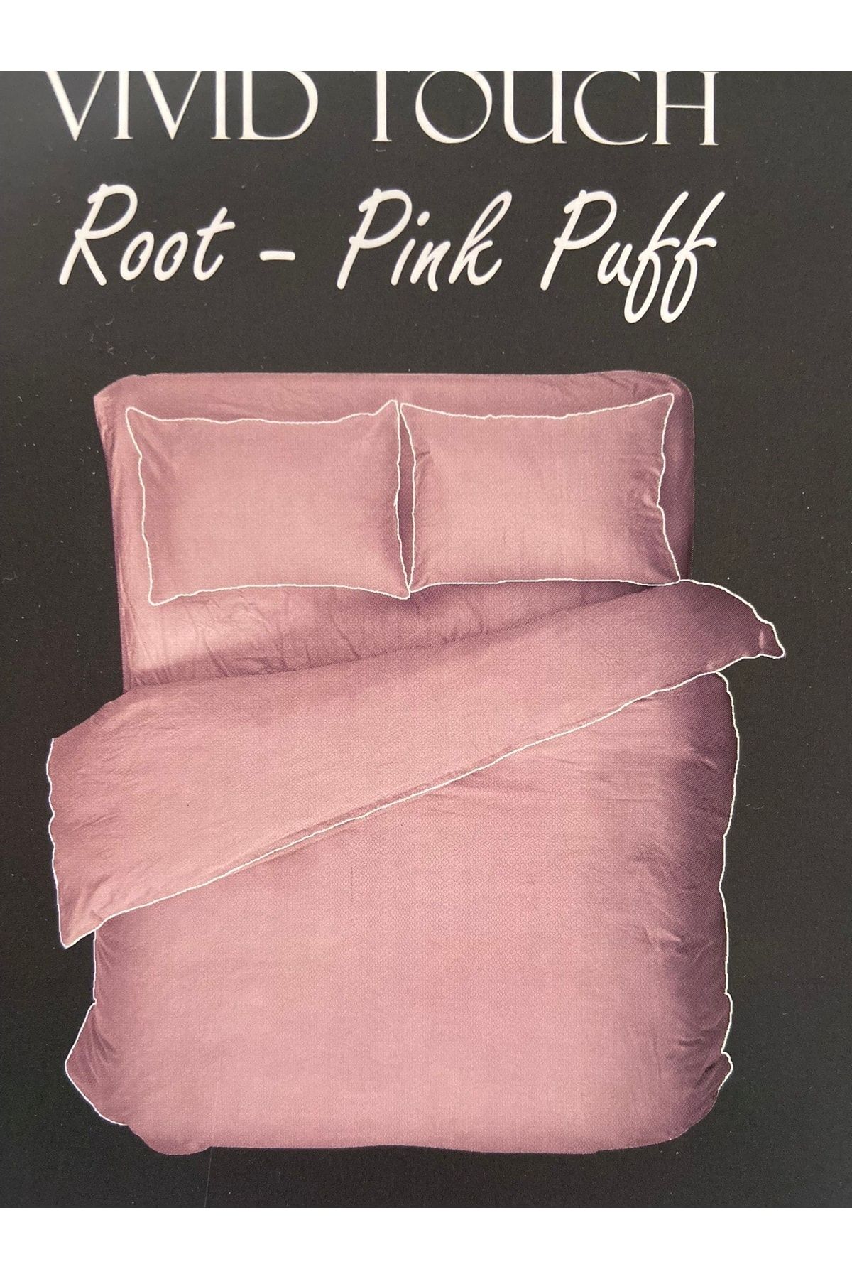 Altınbaşak Luxart Çift Kişilik Vividtouch Nevresim Takımı Lastikli Çarşaf Root-pinkpuff