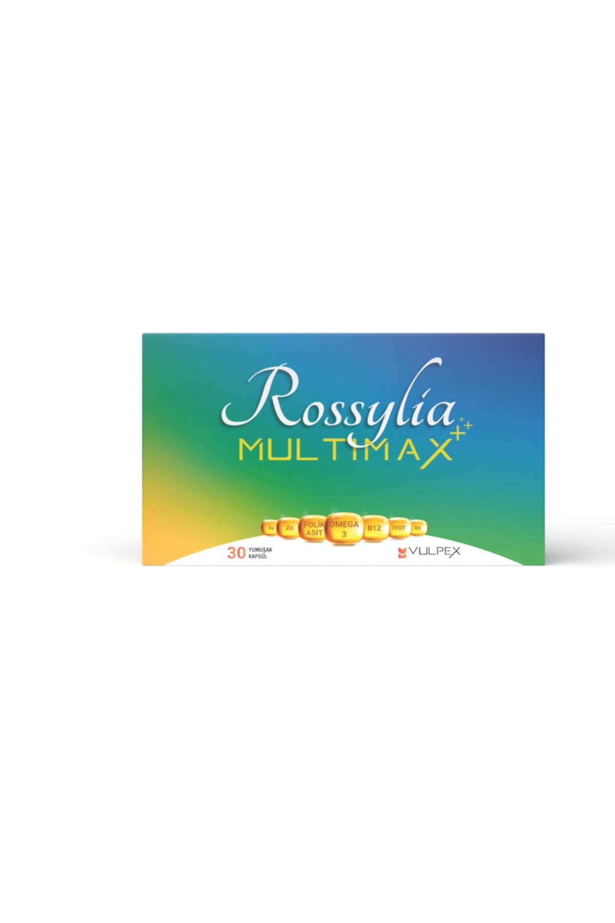 Rossylia Multimax Omega-3 Folik Asit Iyot B12 Içeren Multivitamin Ve Multimineral 30 Kapsül