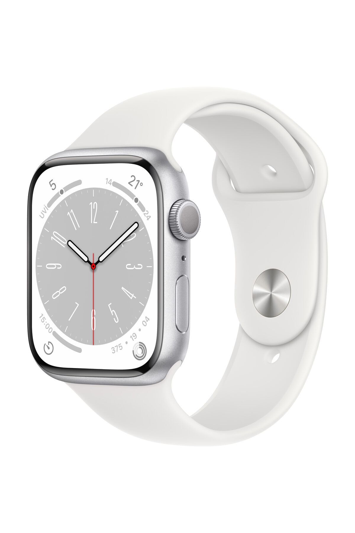 Apple Watch Series 8 45mm GPS Gümüş Alüminyum Kasa - Regular (Apple Türkiye Garantili)