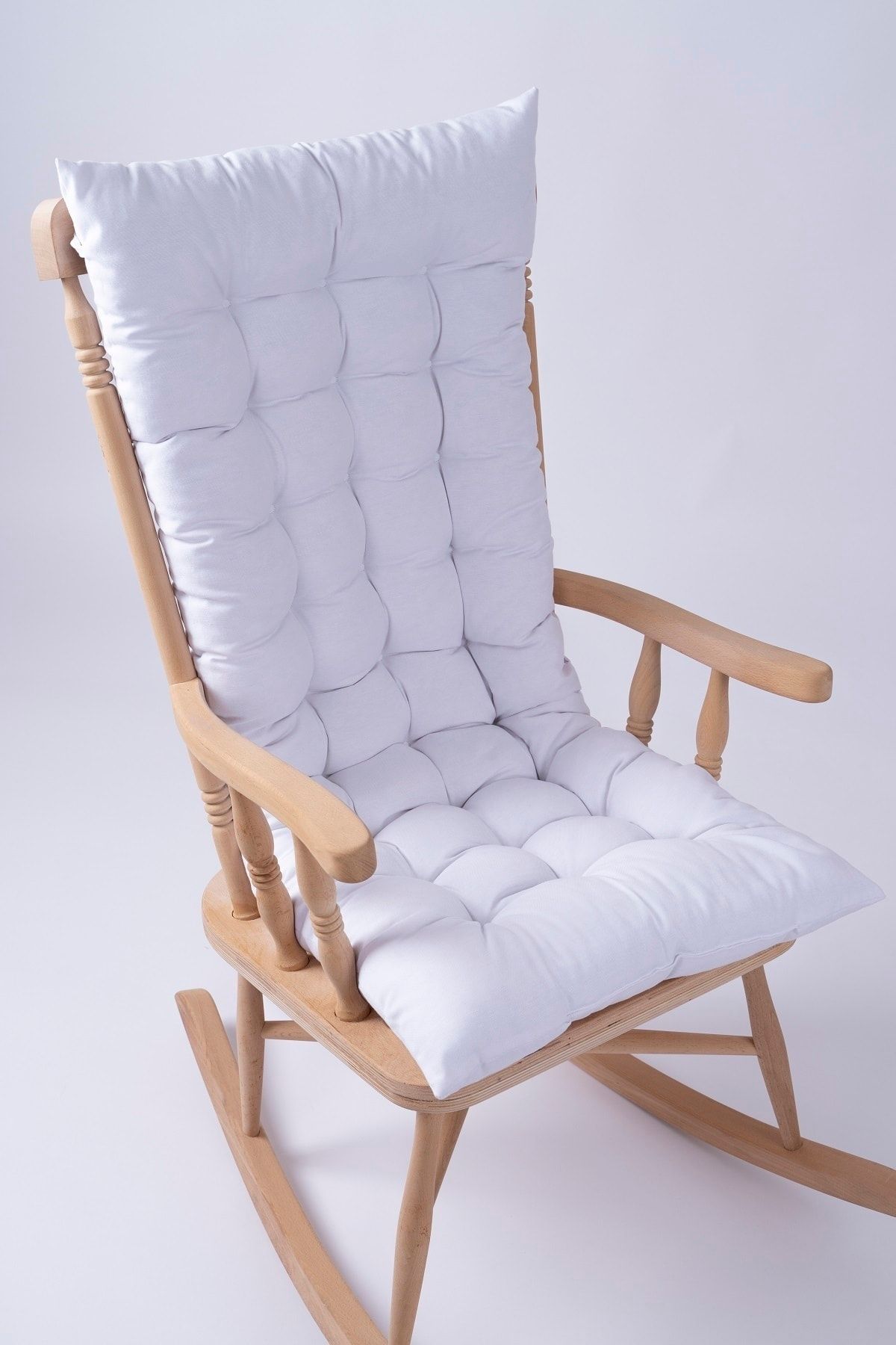 ALTINPAMUK Selen Lüx Sallanan Sandalye, Bank, Salıncak Minderi 120x50cm Beyaz (SADECE MİNDER)