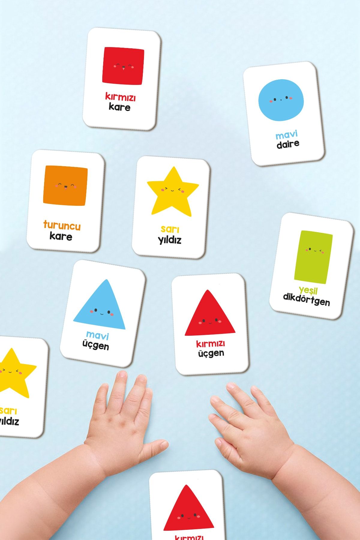 Enjoymydesign Şekilleri Ve Renkleri Öğreniyorum Ahşap Eşleştirme Kartları Hafıza Oyunu Zeka Kartları