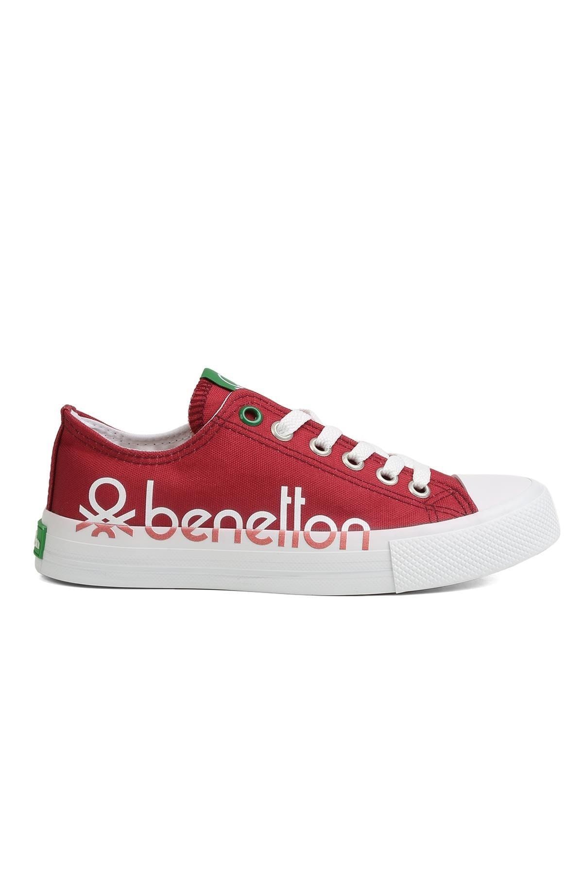 Benetton ® | Bn-30566 - 3374 Bordo - Kadın Spor Ayakkabı