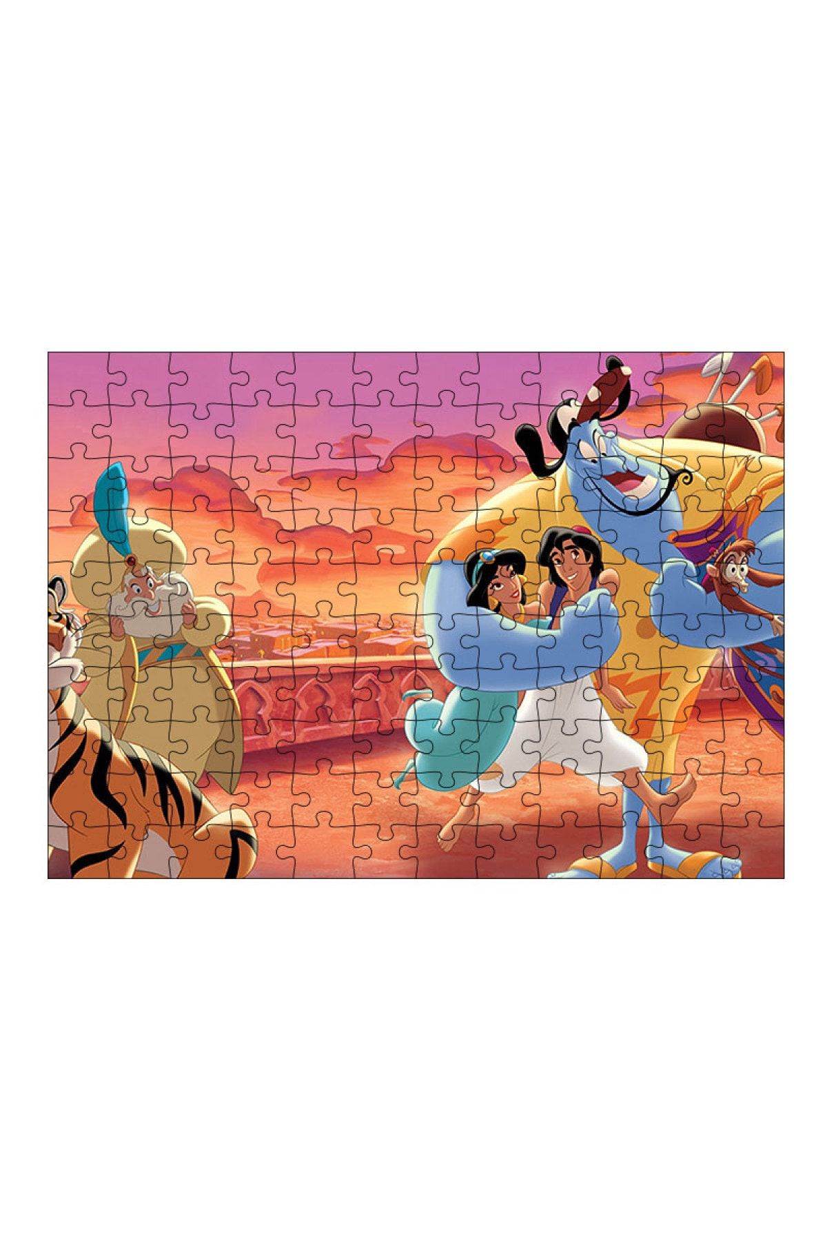 Genel Markalar Ahşap Mdf Puzzle Yapboz Aladdin 120 Parça 25*35 Cm