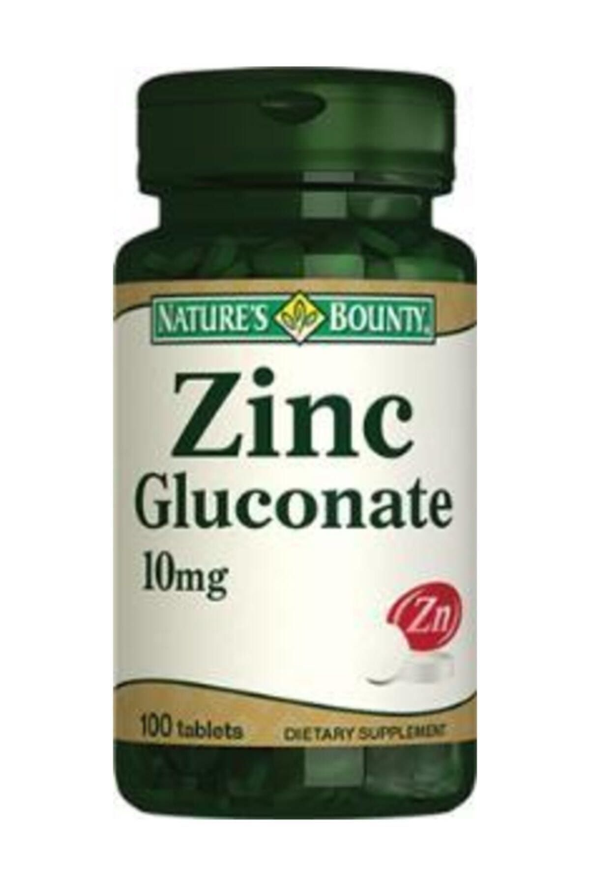 Natures Bounty Zinc Gluconate 10 mg 100 Tablet