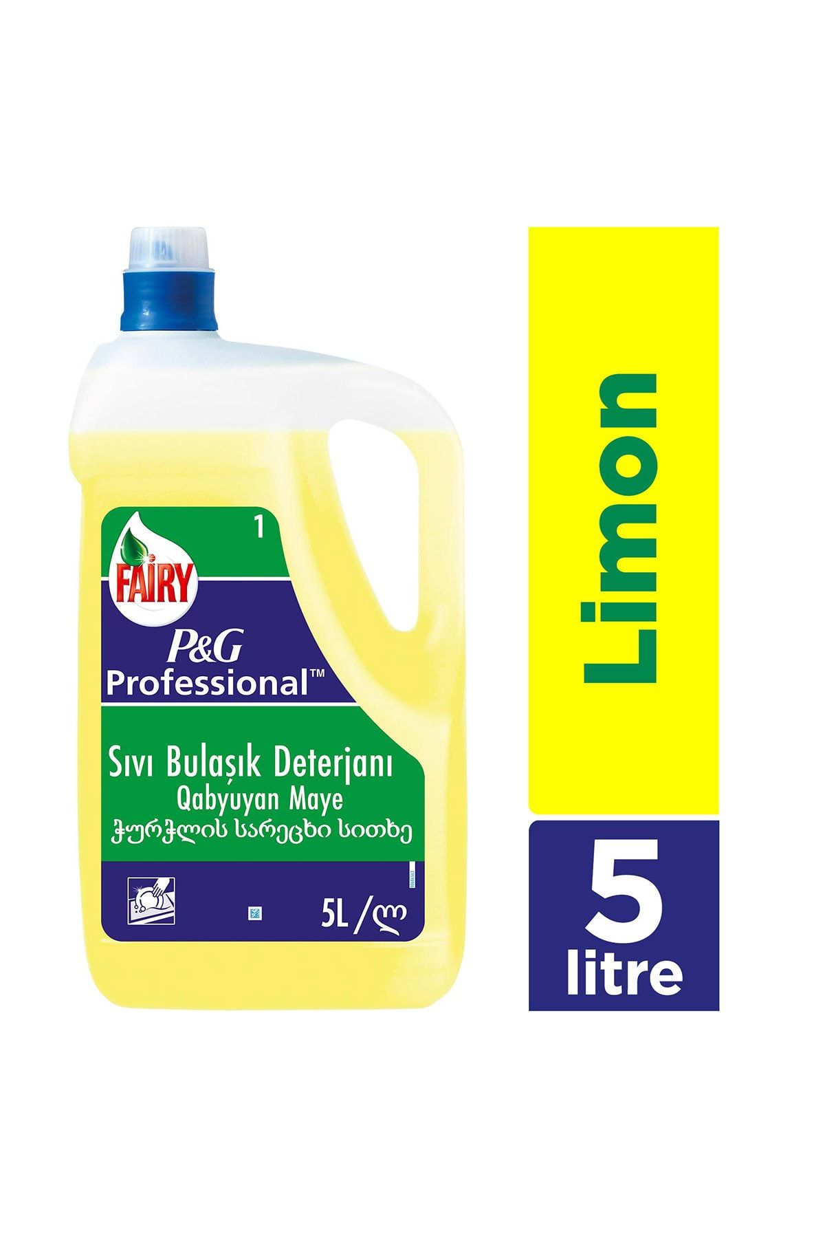 Fairy Professional 5L Sıvı Bulaşık Yıkama Sıvısı Limonlu