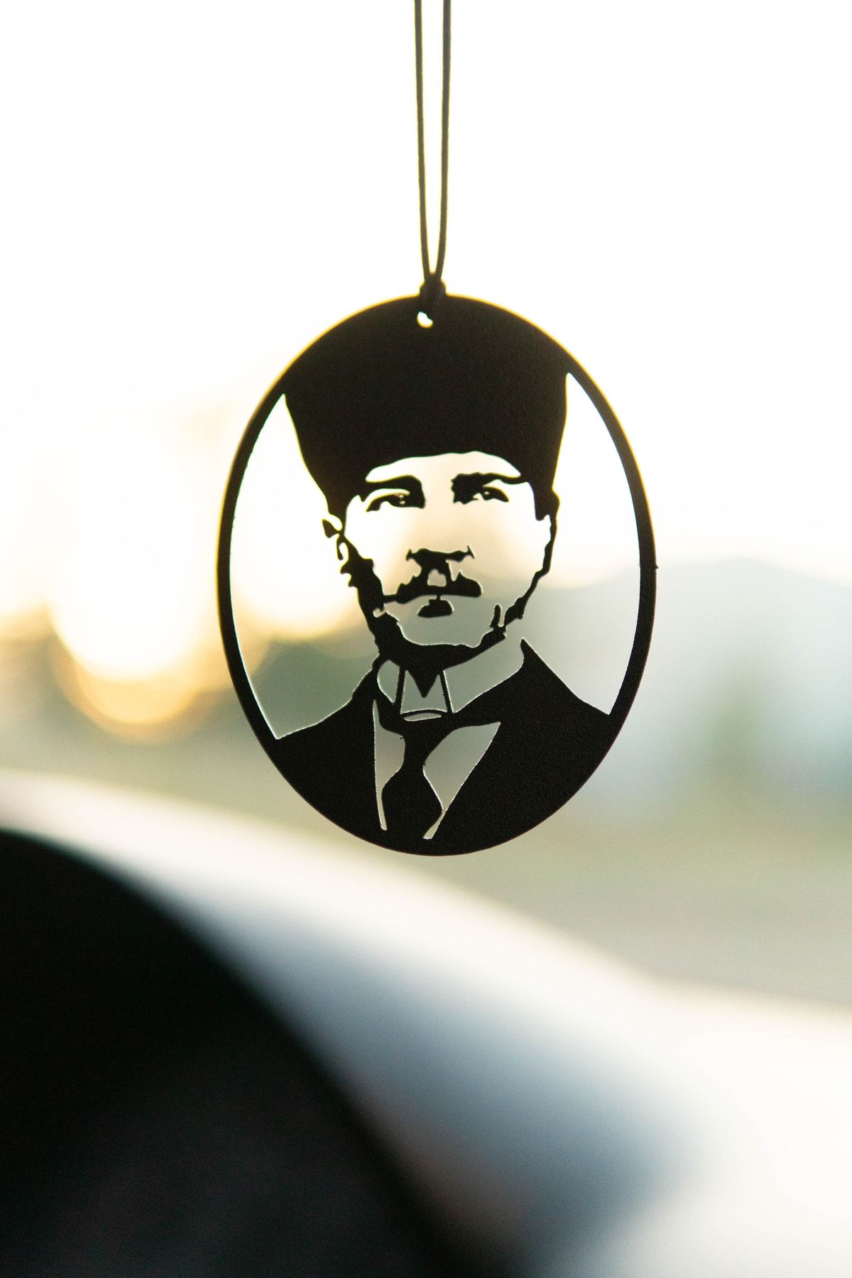 mufamet Araba Süsü Metal Mustafa Kemal Atatürk Dikiz Aynası Süsü Hediyelik Eşya Oto Aksesuar
