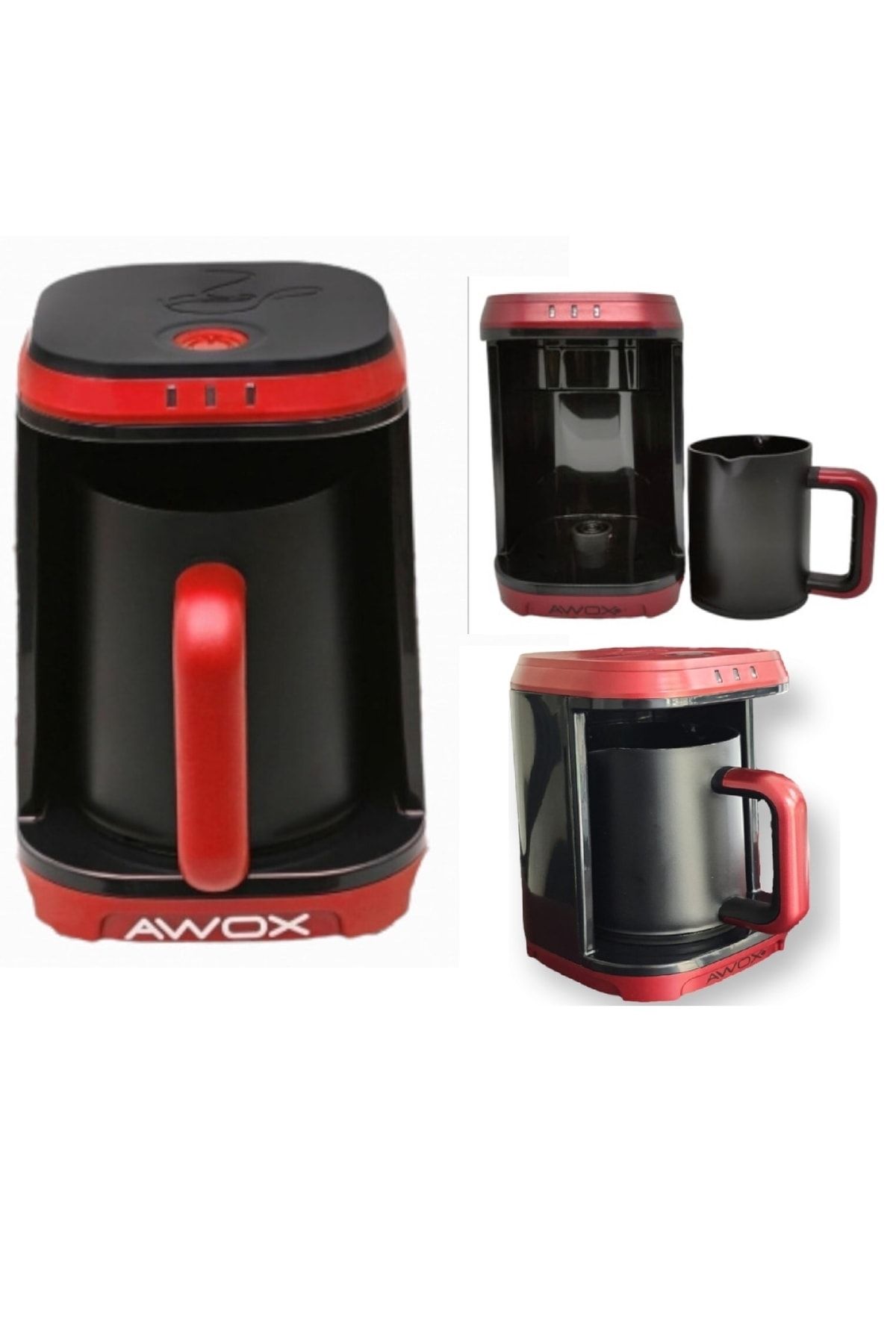 AWOX Kafija New Sesli Ve Işıklı Türk Kahve Makinesi 500w Susuz Çalışmama Emniyeti Otomatik Kapanma