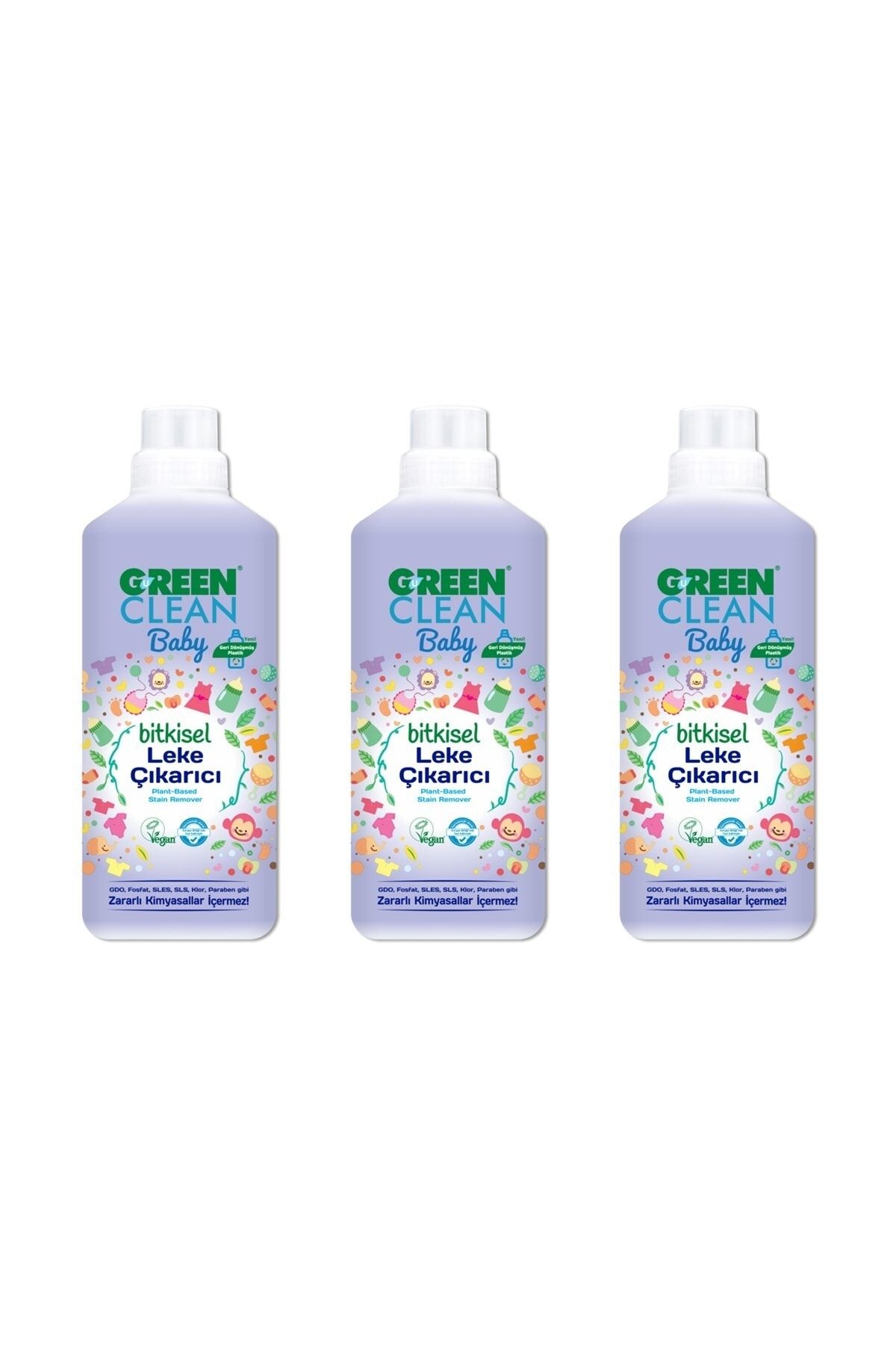 Green Clean U Baby Bitkisel Leke Çıkarıcı 1000 ml x3 Adet